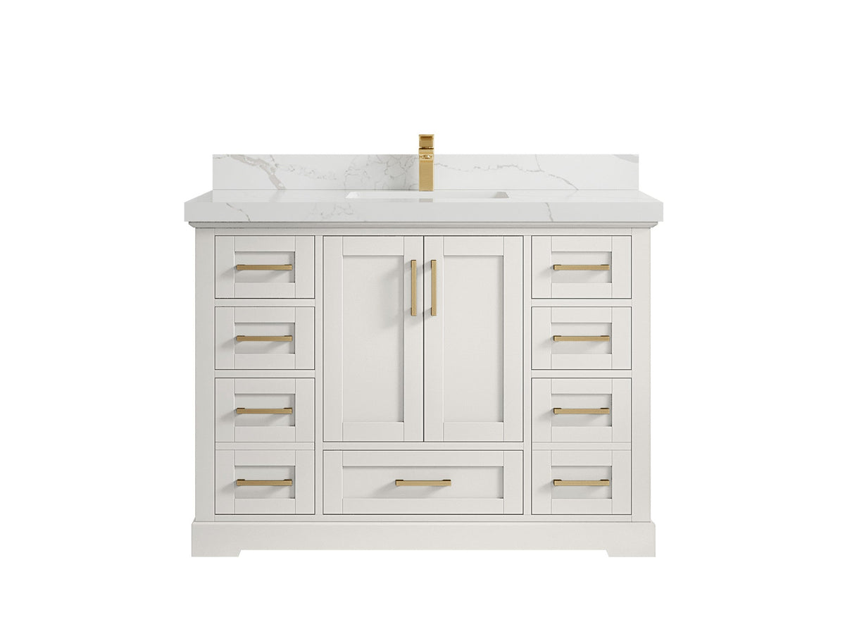 Boston 48 in. W x 22 in. D Single Sink Bathroom Vanity - Willow Bath and Vanity