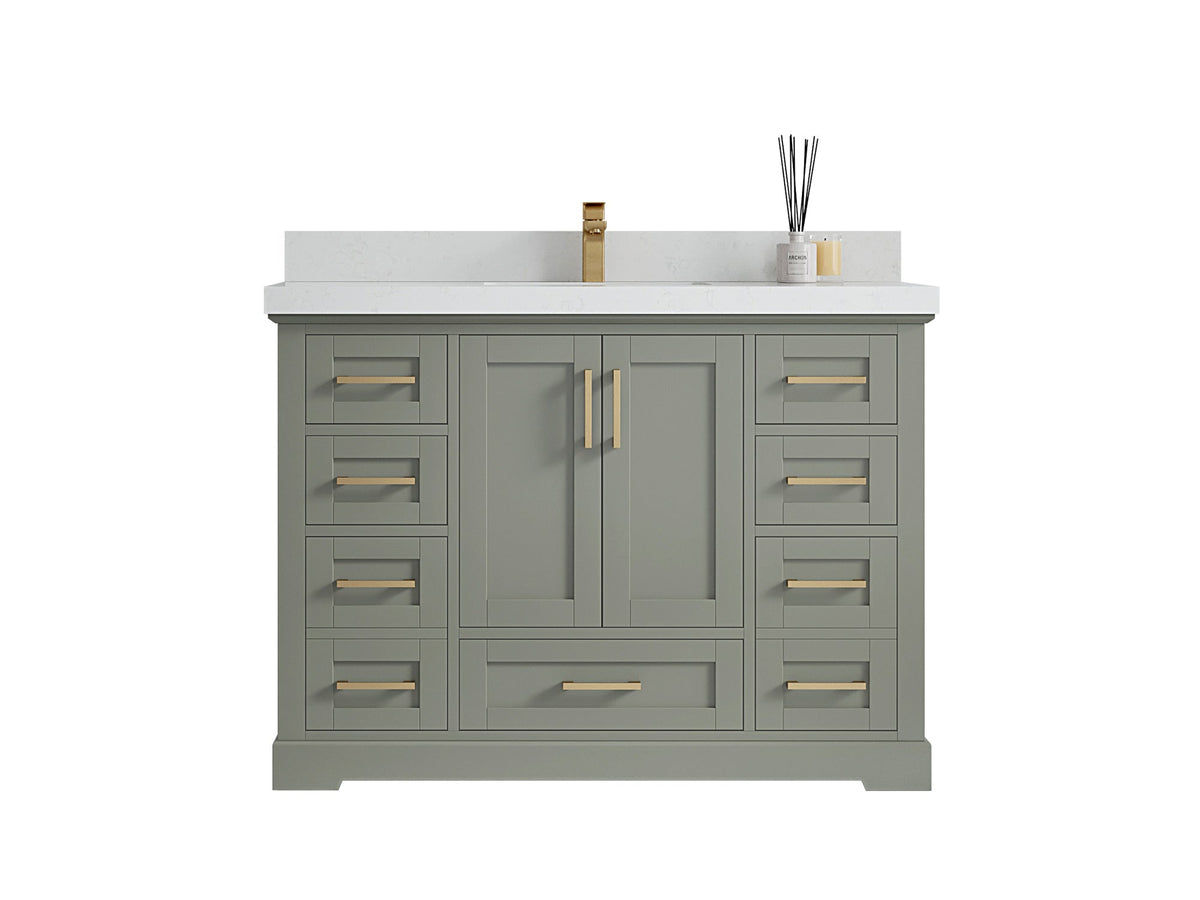 Boston 48 in. W x 22 in. D Single Sink Bathroom Vanity - Willow Bath and Vanity