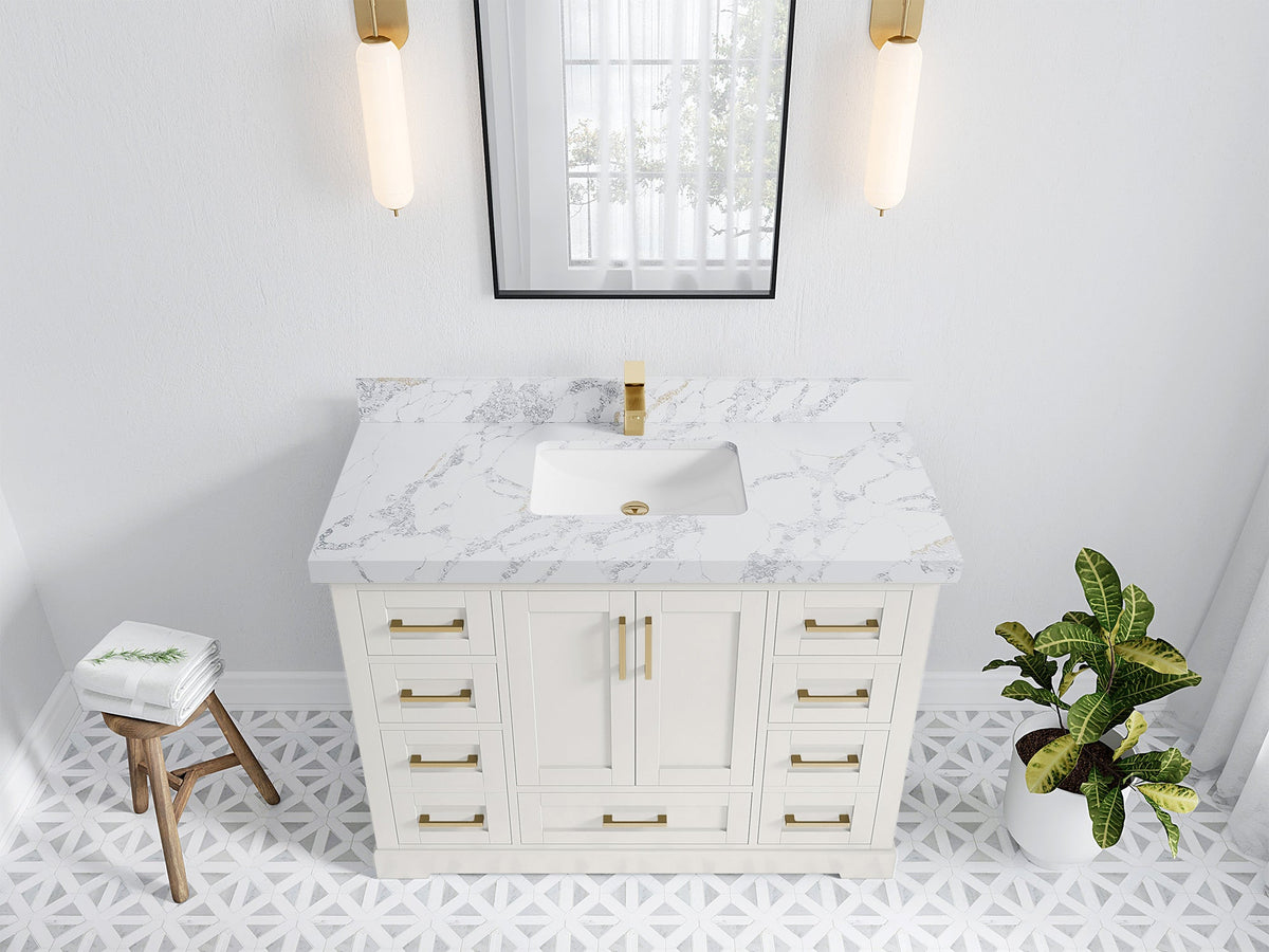 Boston 48 in. W x 22 in. D Single Sink Bathroom Vanity - Willow Bath and Vanity