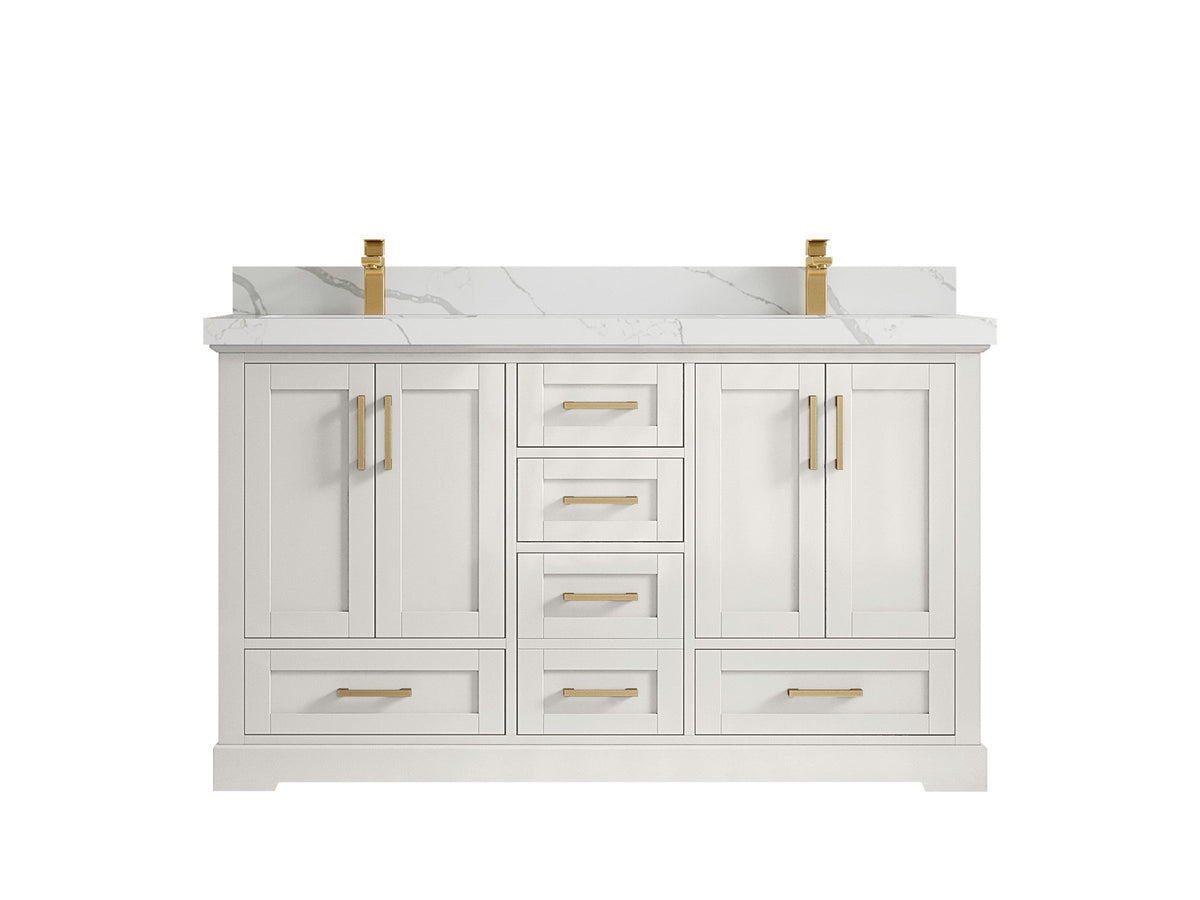 Boston 60 in. W x 22 in. D Double Sink Bathroom Vanity - Willow Bath and Vanity