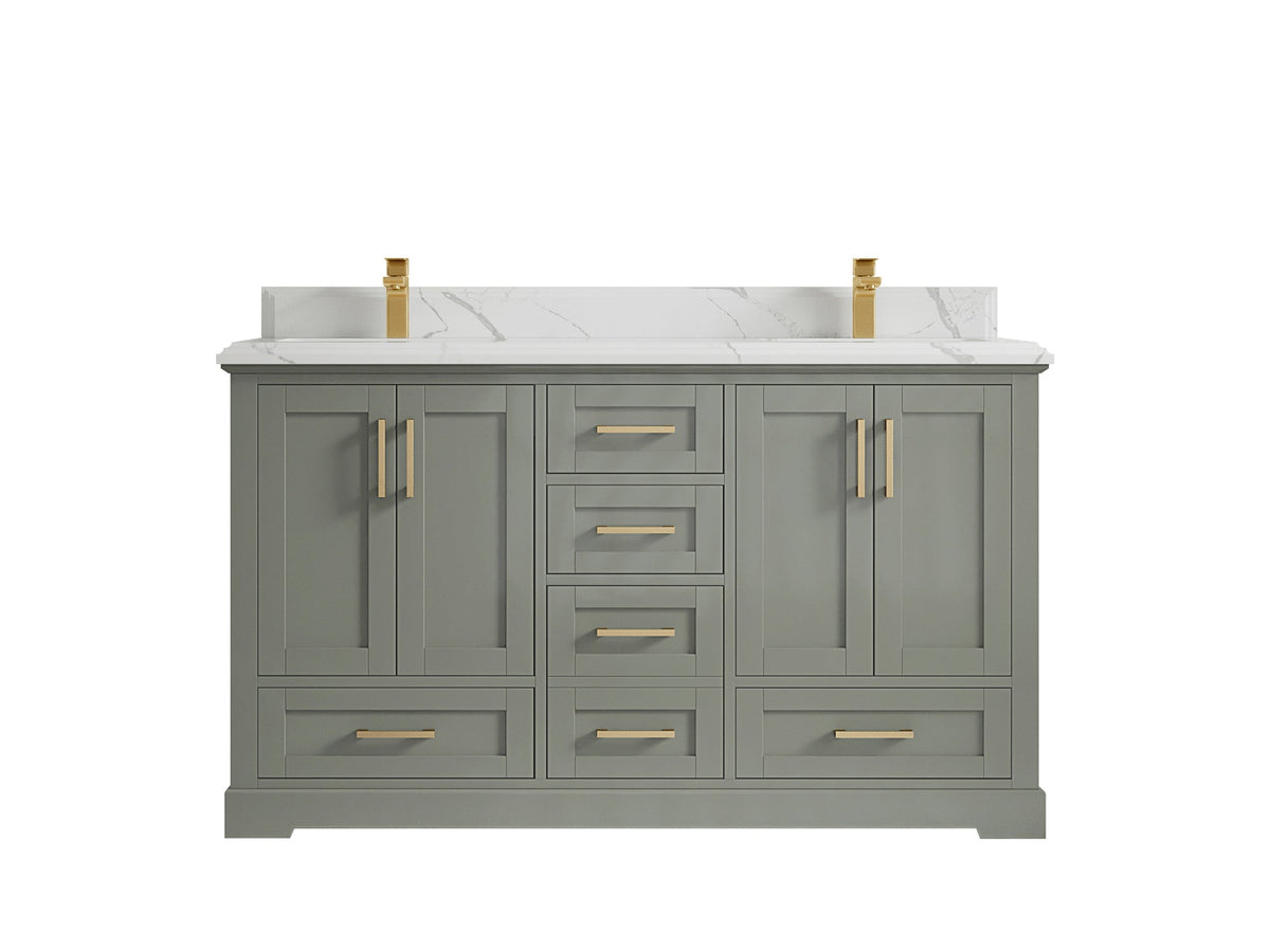 Boston 60 in. W x 22 in. D Double Sink Bathroom Vanity - Willow Bath and Vanity