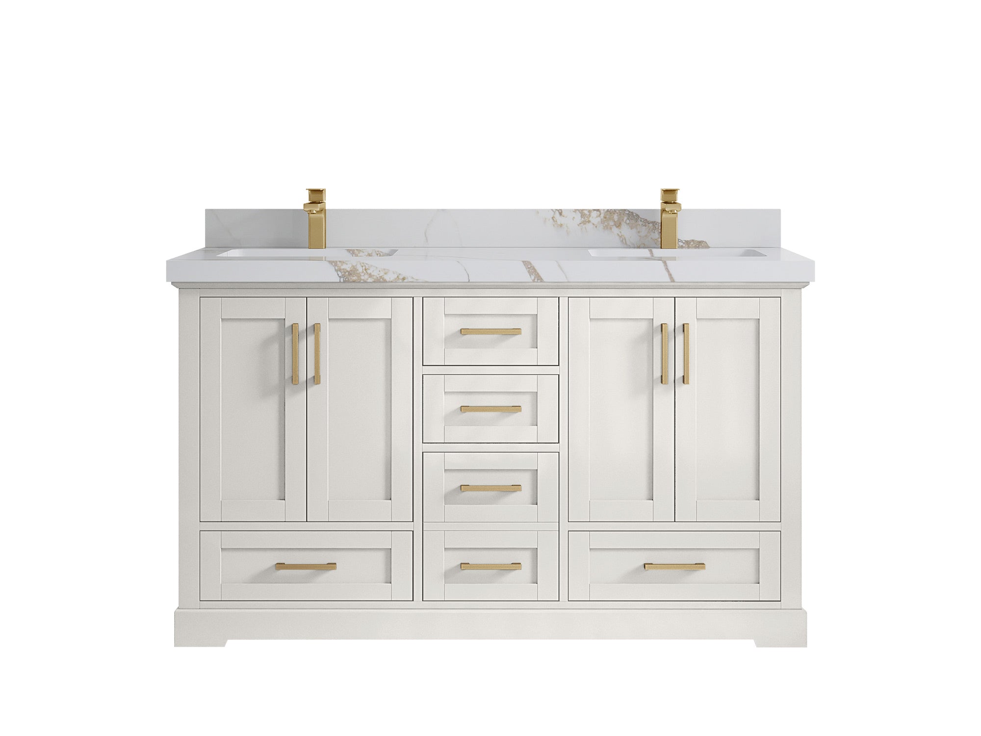 Boston 60 in. W x 22 in. D Double Sink Bathroom Vanity - Willow Bath and Vanity