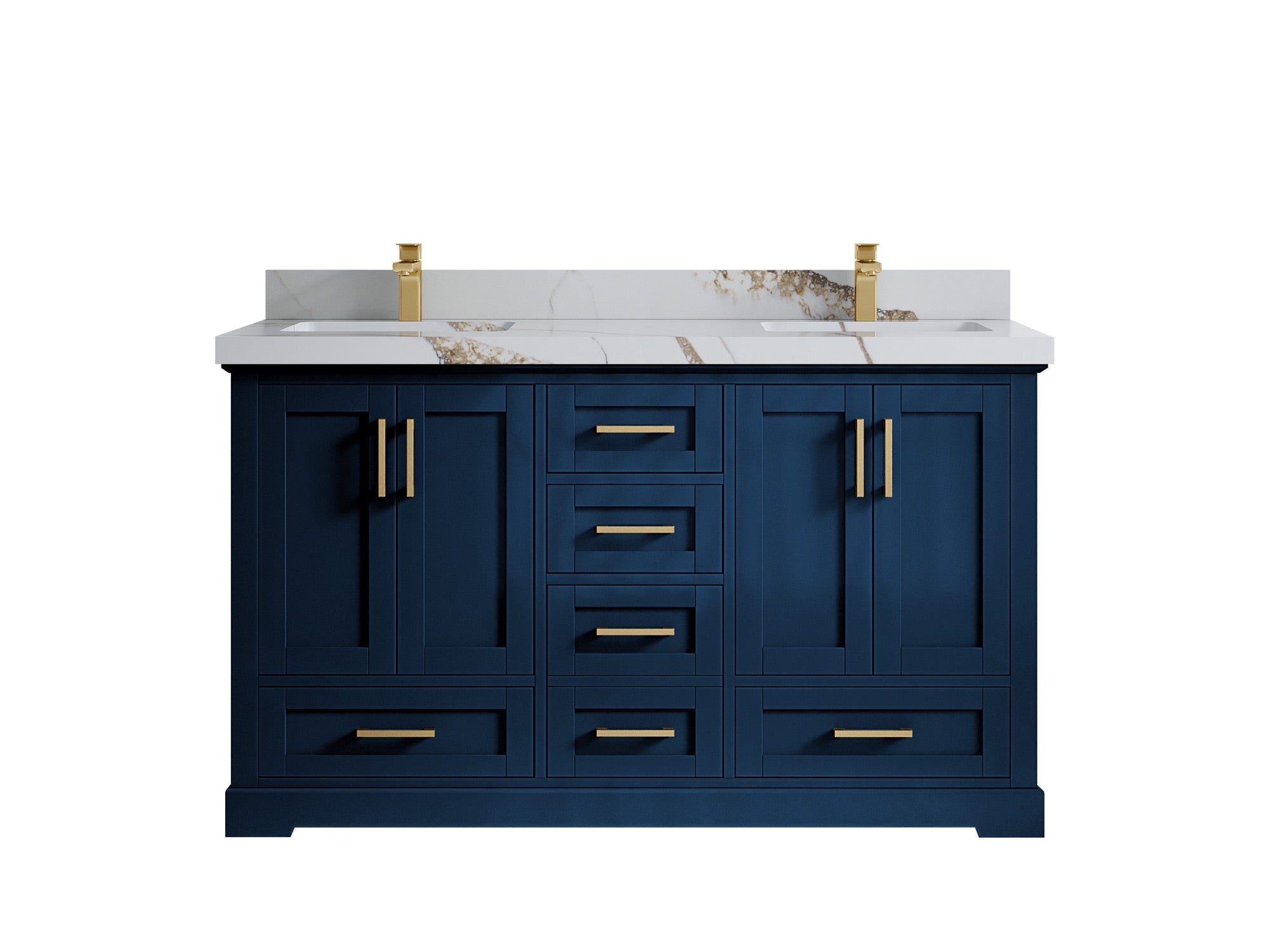 Boston 60 in. W x 22 in. D Double Sink Bathroom Vanity - Willow Bath and Vanity