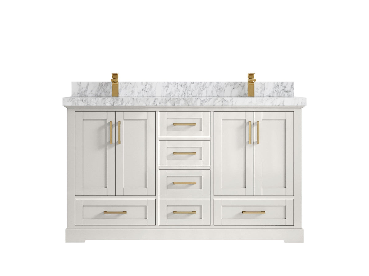 Boston 60 in. W x 22 in. D Double Sink Bathroom Vanity - Willow Bath and Vanity