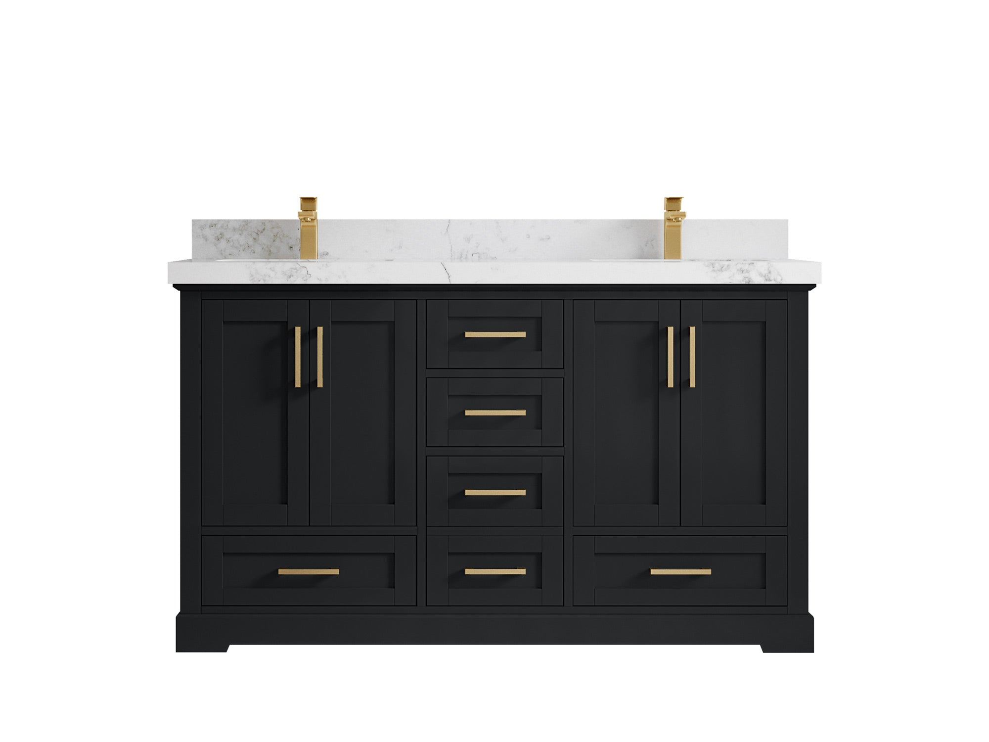 Boston 60 in. W x 22 in. D Double Sink Bathroom Vanity - Willow Bath and Vanity