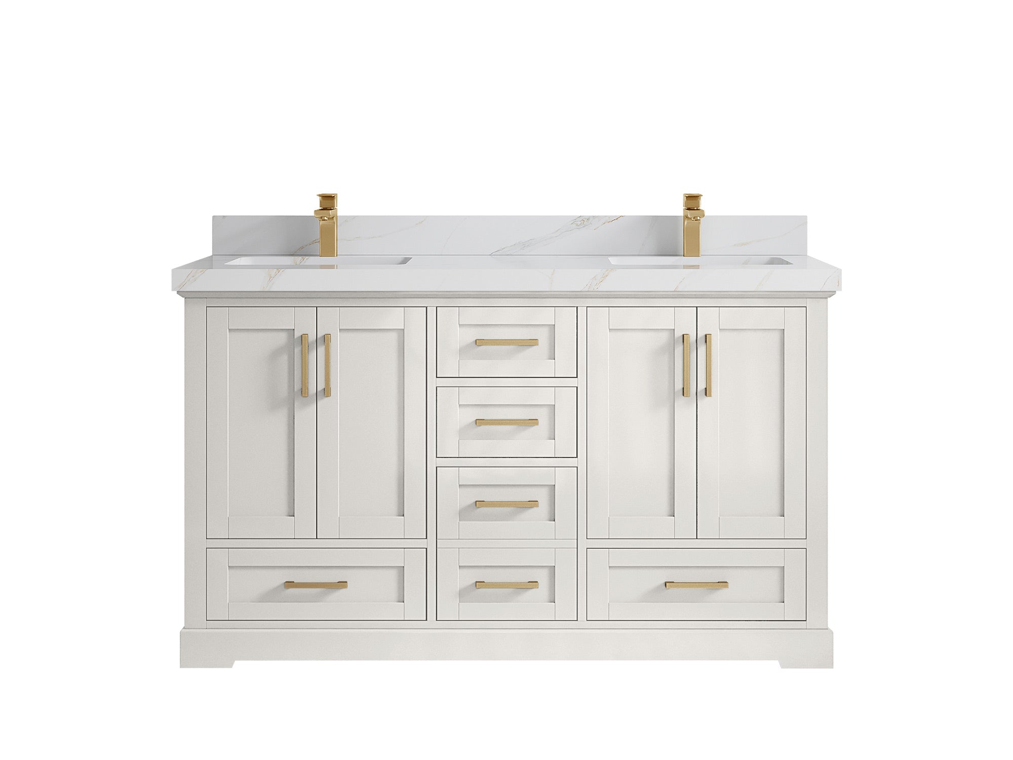 Boston 60 in. W x 22 in. D Double Sink Bathroom Vanity - Willow Bath and Vanity
