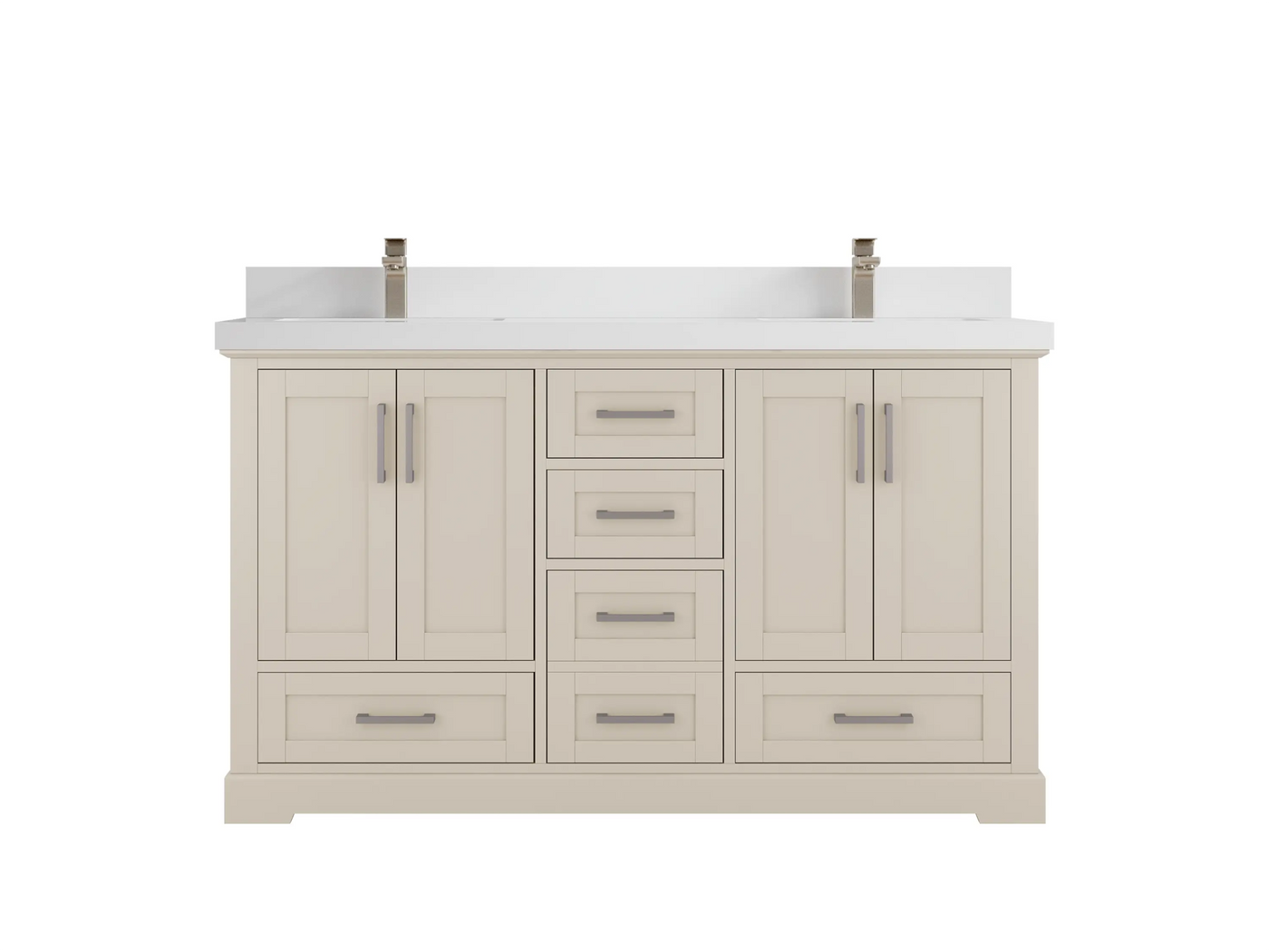 Boston 60 in. W x 22 in. D Double Sink Bathroom Vanity