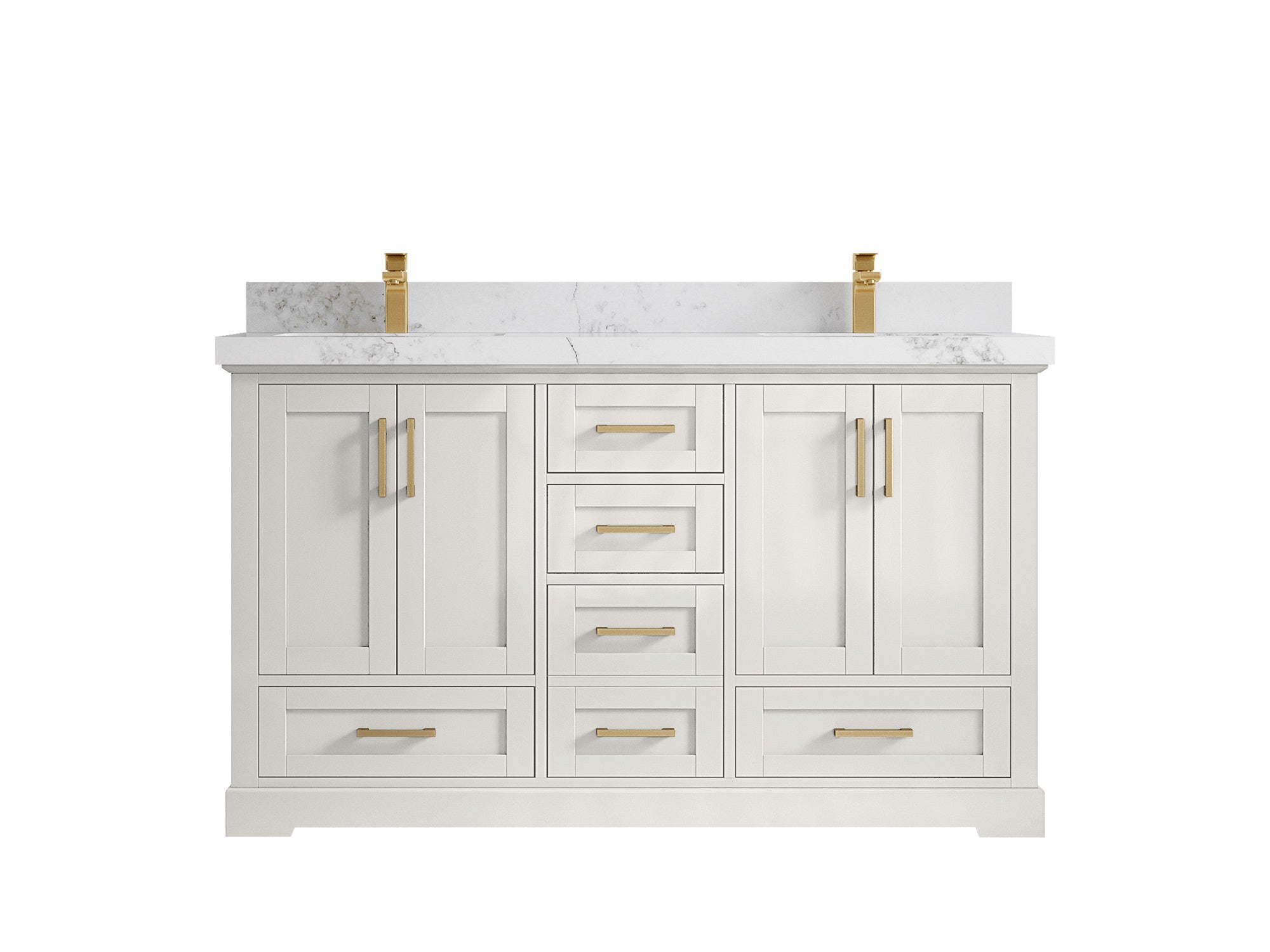 Boston 60 in. W x 22 in. D Double Sink Bathroom Vanity - Willow Bath and Vanity