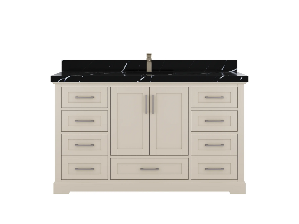 Boston 60 in. W x 22 in. D Single Sink Bathroom Vanity - Willow Bath and Vanity