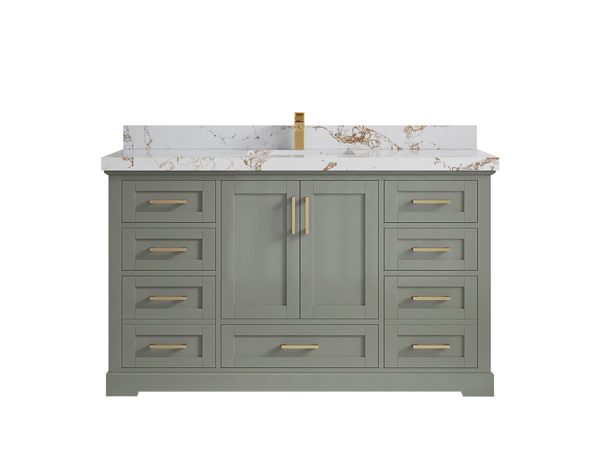 Boston 60 in. W x 22 in. D Single Sink Bathroom Vanity - Willow Bath and Vanity