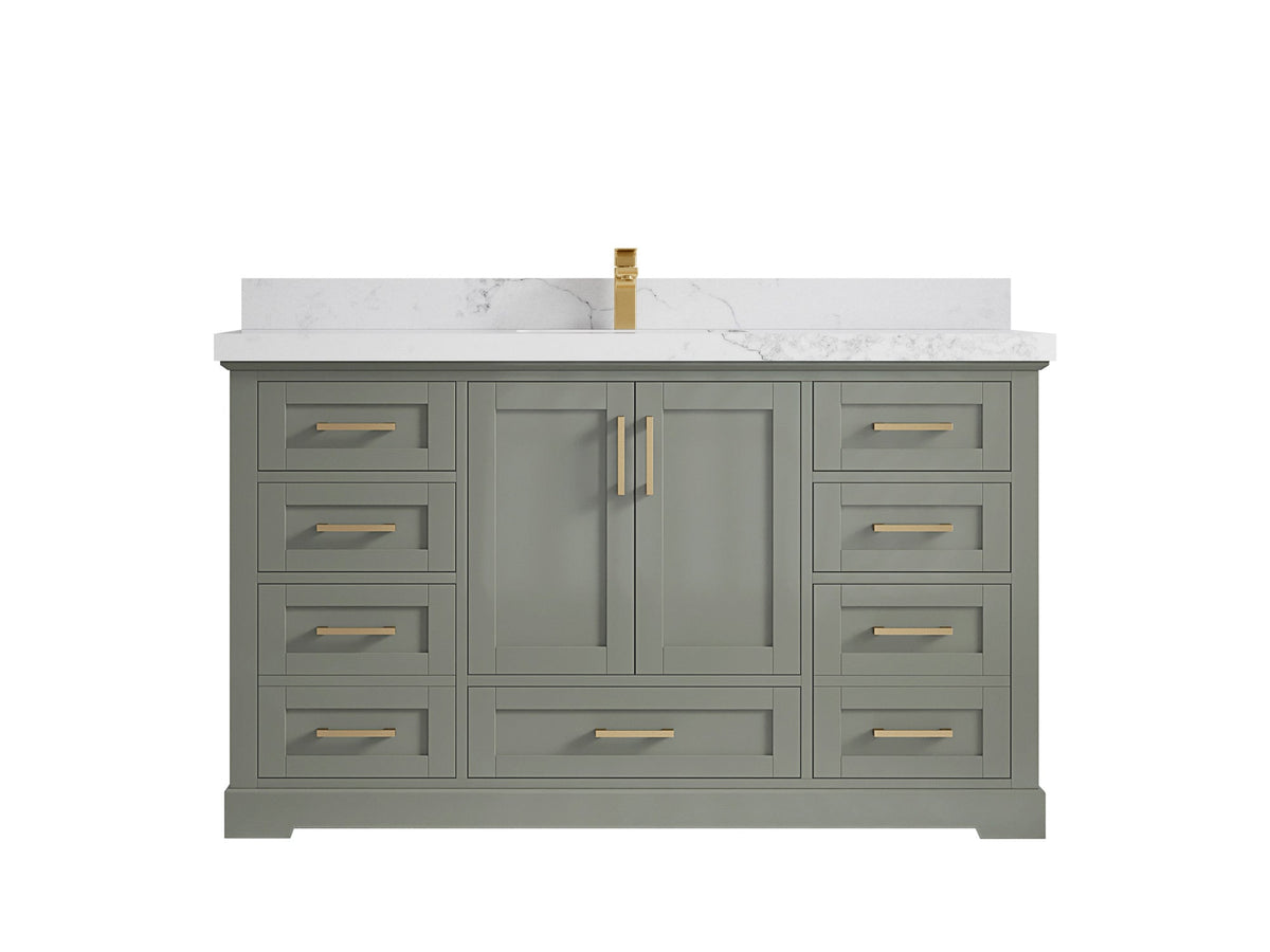 Boston 60 in. W x 22 in. D Single Sink Bathroom Vanity - Willow Bath and Vanity