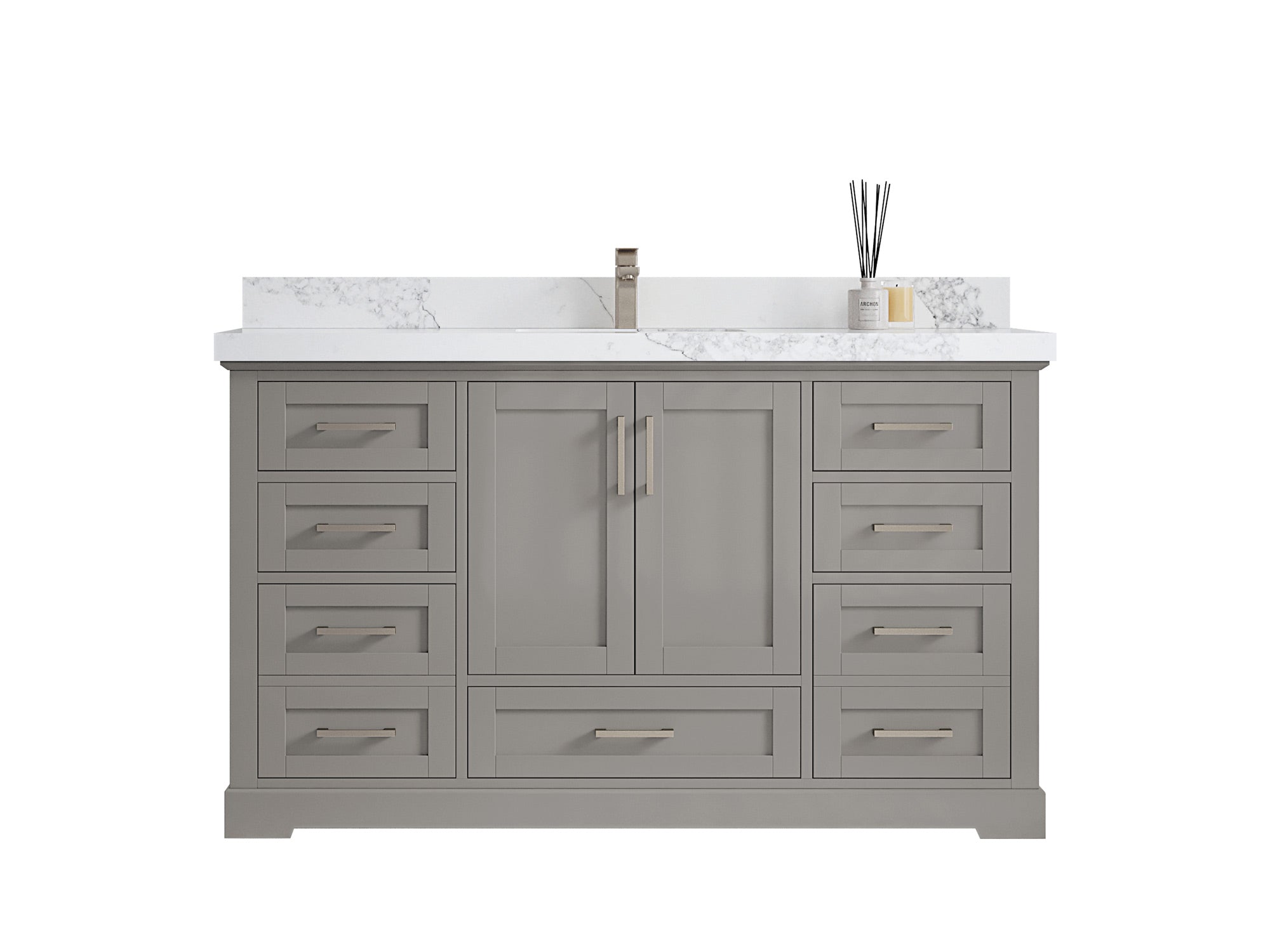 Boston 60 in. W x 22 in. D Single Sink Bathroom Vanity - Willow Bath and Vanity