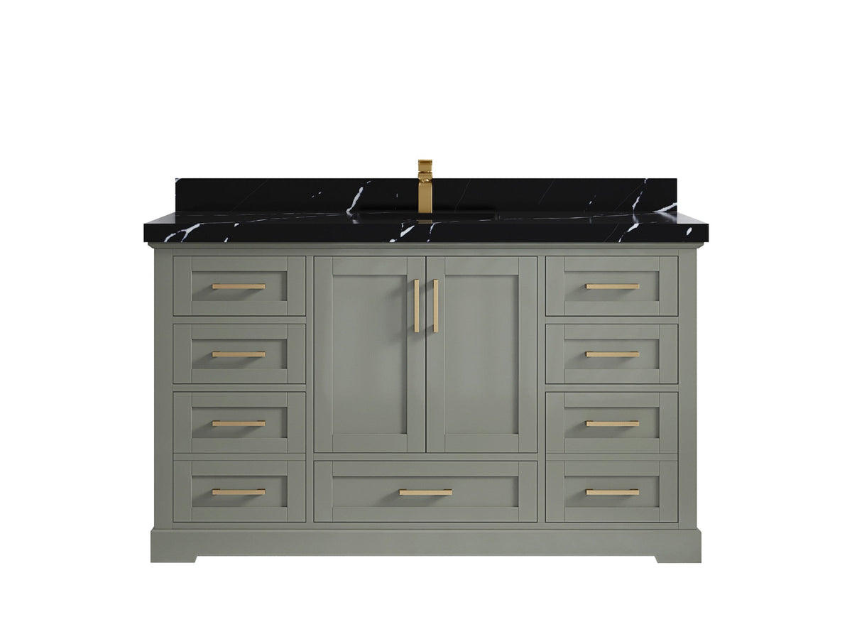 Boston 60 in. W x 22 in. D Single Sink Bathroom Vanity - Willow Bath and Vanity