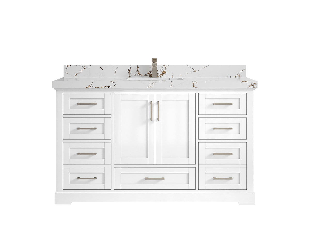 Boston 60 in. W x 22 in. D Single Sink Bathroom Vanity - Willow Bath and Vanity