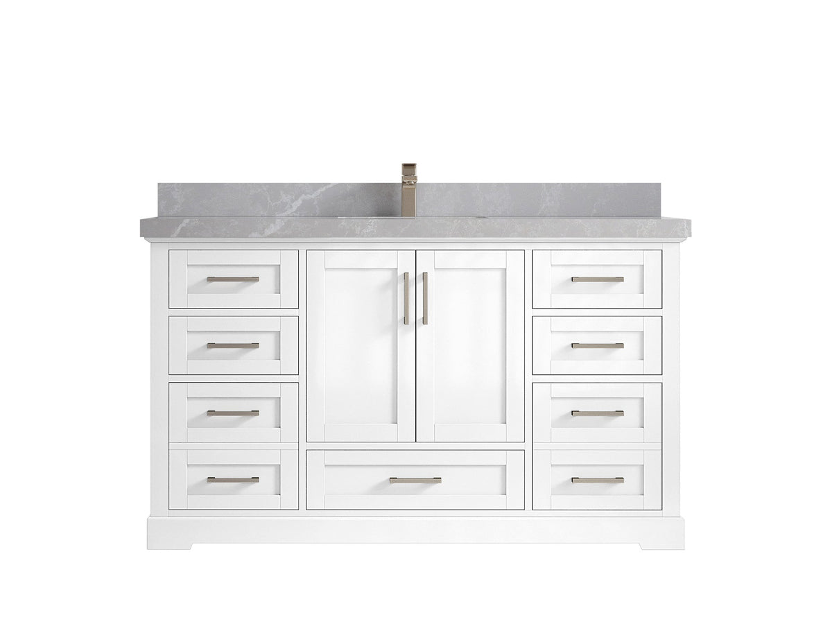 Boston 60 in. W x 22 in. D Single Sink Bathroom Vanity - Willow Bath and Vanity