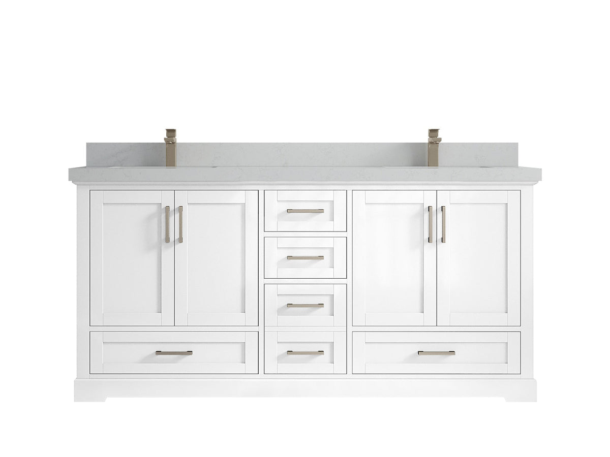 Boston 72 in. W x 22 in. D Double Sink Bathroom Vanity - Willow Bath and Vanity