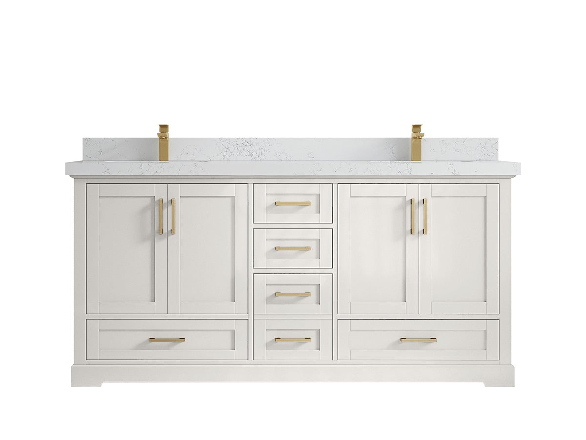 Boston 72 in. W x 22 in. D Double Sink Bathroom Vanity - Willow Bath and Vanity