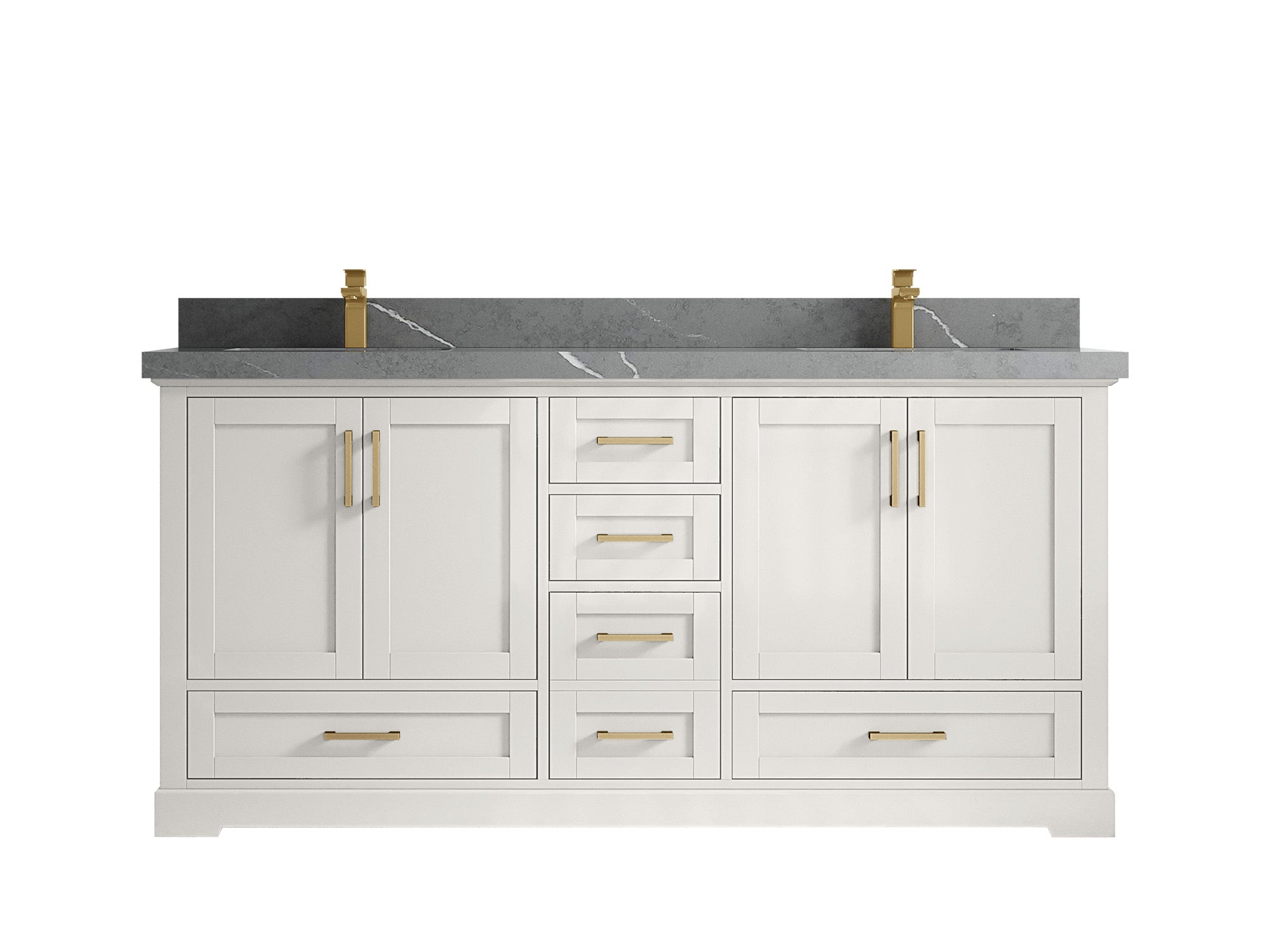 Boston 72 in. W x 22 in. D Double Sink Bathroom Vanity - Willow Bath and Vanity