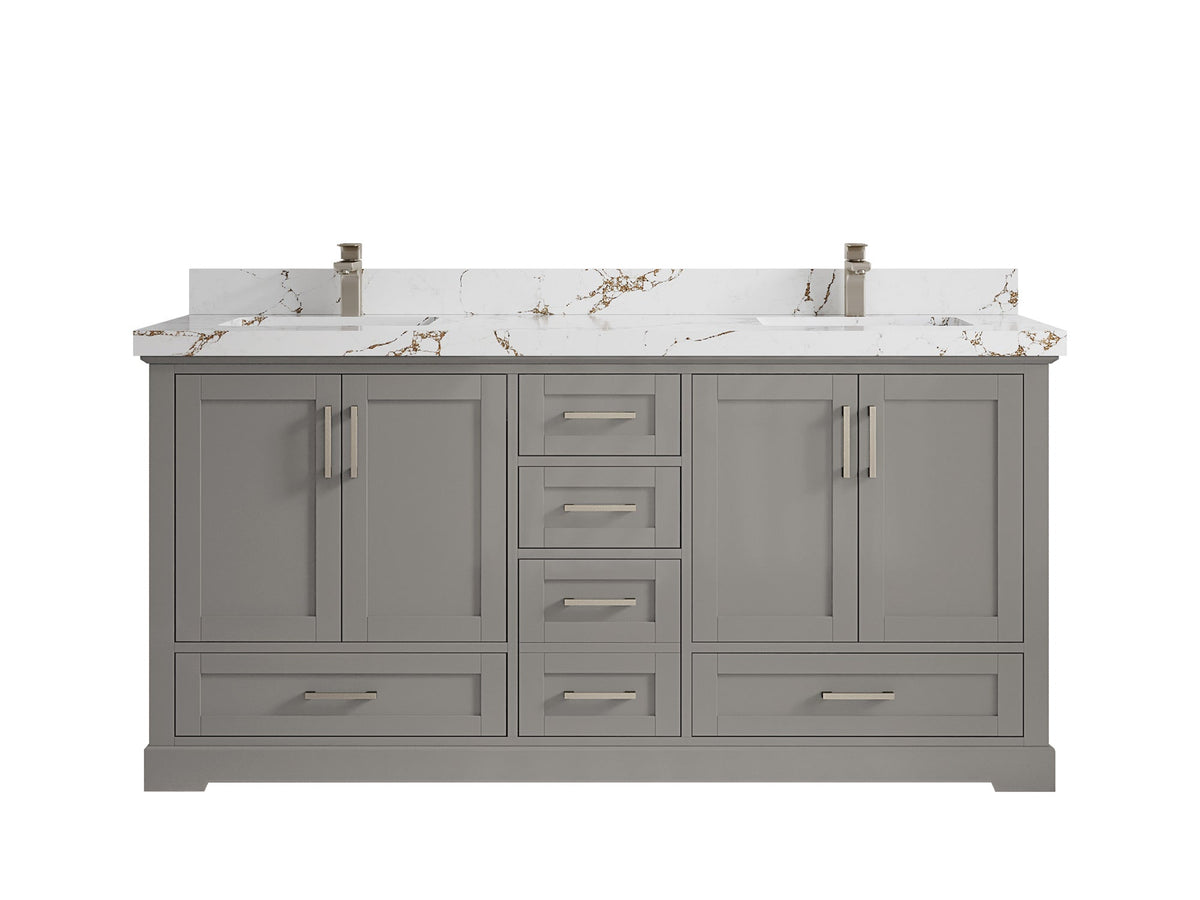 Boston 72 in. W x 22 in. D Double Sink Bathroom Vanity - Willow Bath and Vanity