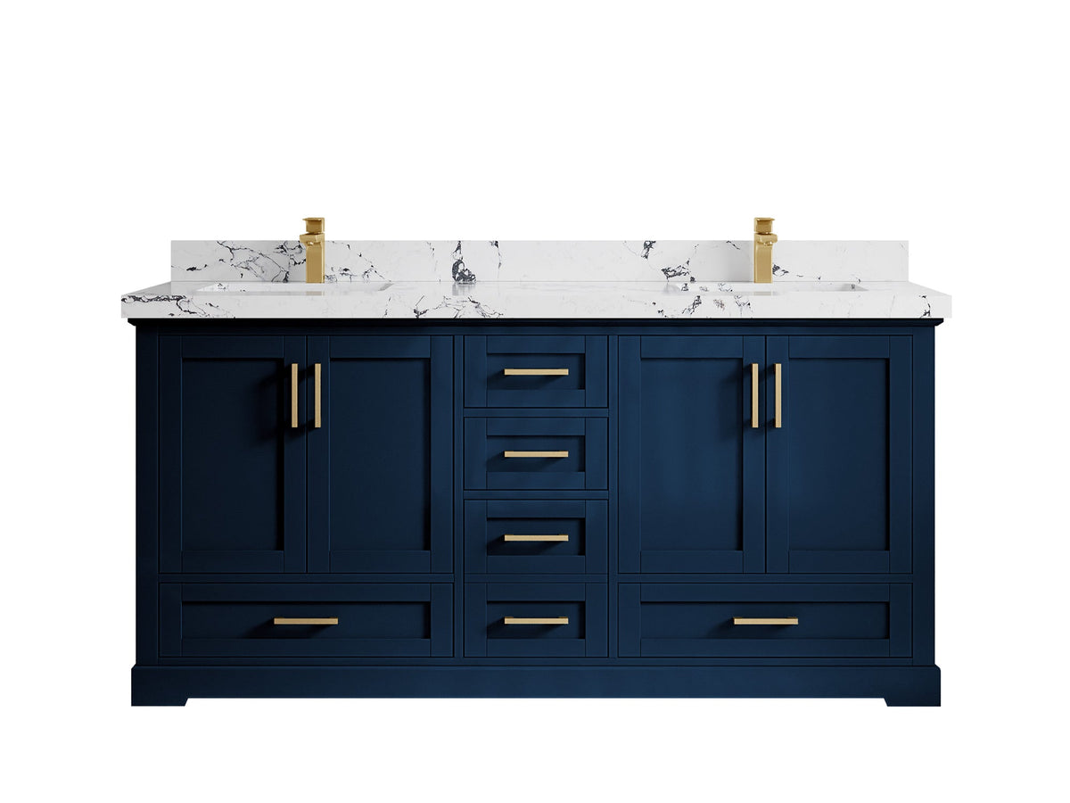 Boston 72 in. W x 22 in. D Double Sink Bathroom Vanity - Willow Bath and Vanity