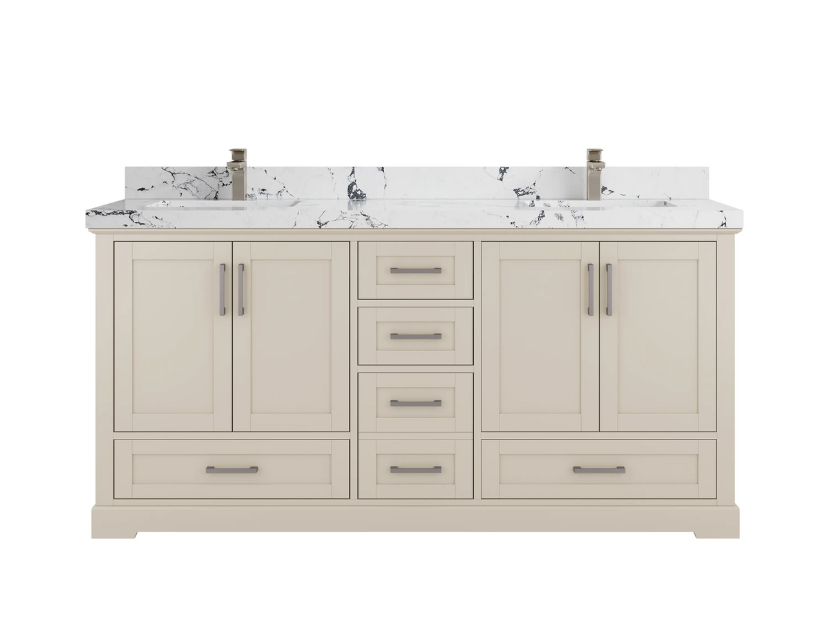 Boston 72 in. W x 22 in. D Double Sink Bathroom Vanity - Willow Bath and Vanity