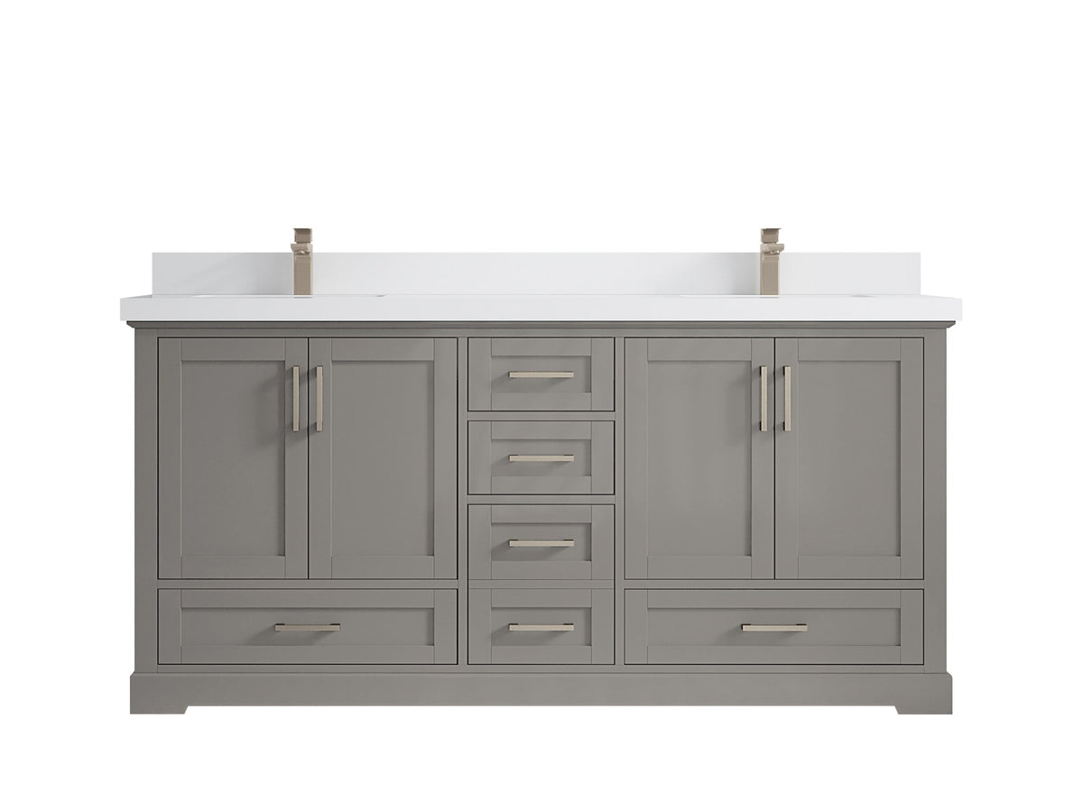 Boston 72 in. W x 22 in. D Double Sink Bathroom Vanity - Willow Bath and Vanity