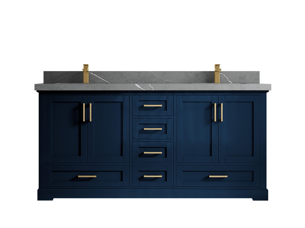 Boston 72 in. W x 22 in. D Double Sink Bathroom Vanity - Willow Bath and Vanity