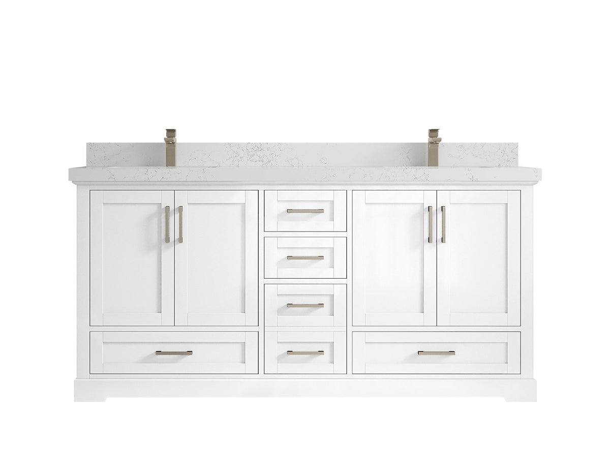 Boston 72 in. W x 22 in. D Double Sink Bathroom Vanity - Willow Bath and Vanity