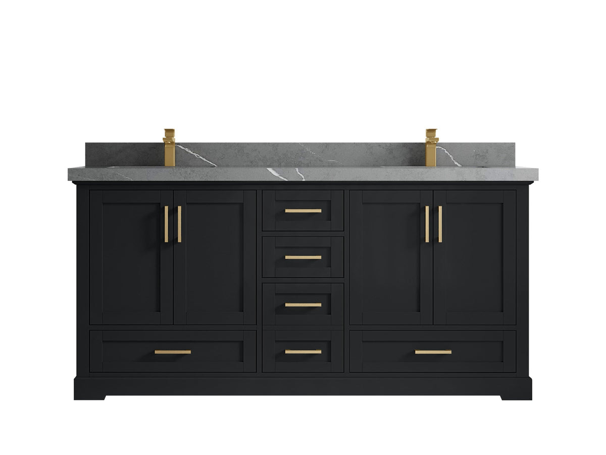 Boston 72 in. W x 22 in. D Double Sink Bathroom Vanity - Willow Bath and Vanity
