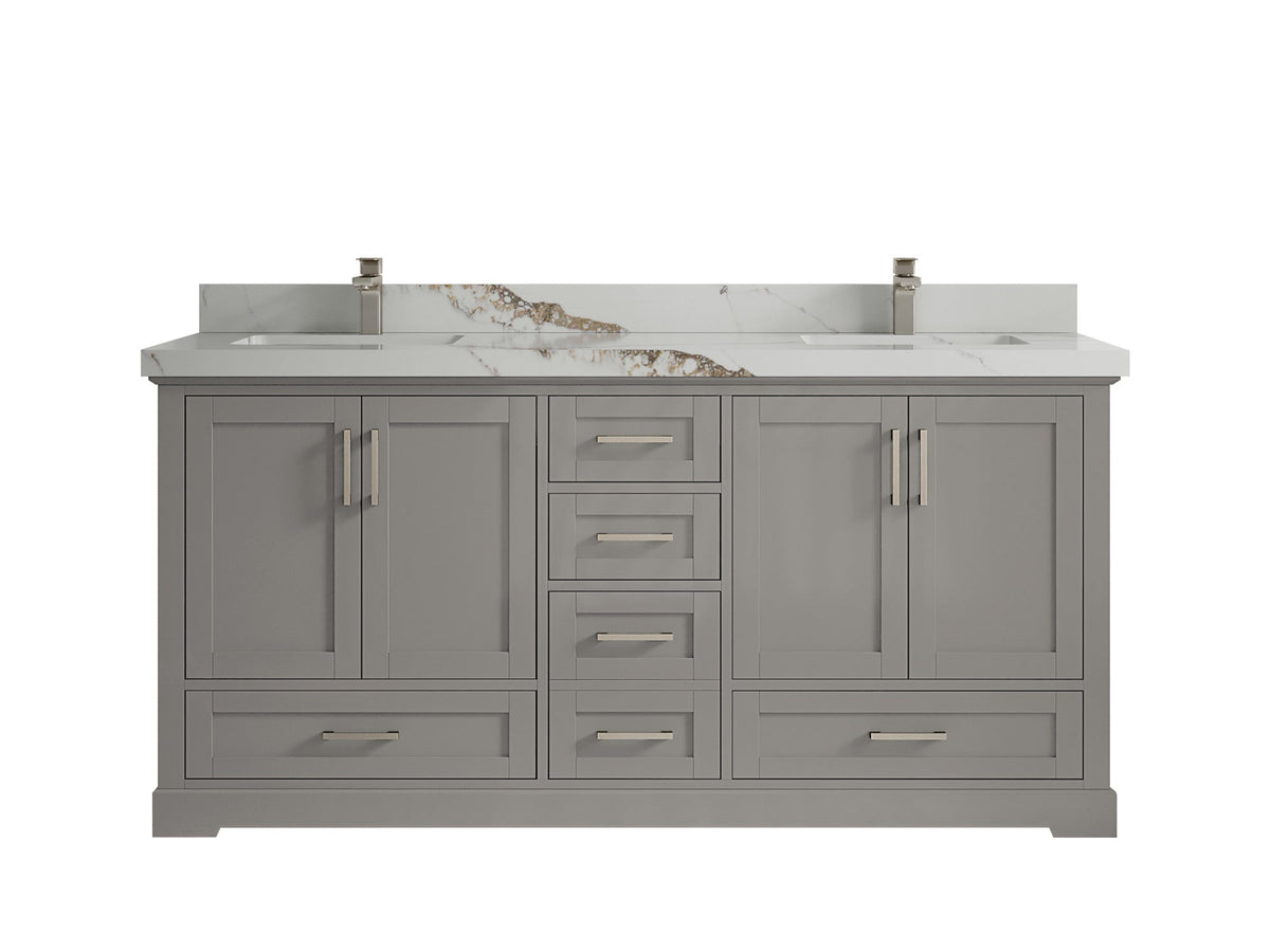 Boston 72 in. W x 22 in. D Double Sink Bathroom Vanity - Willow Bath and Vanity