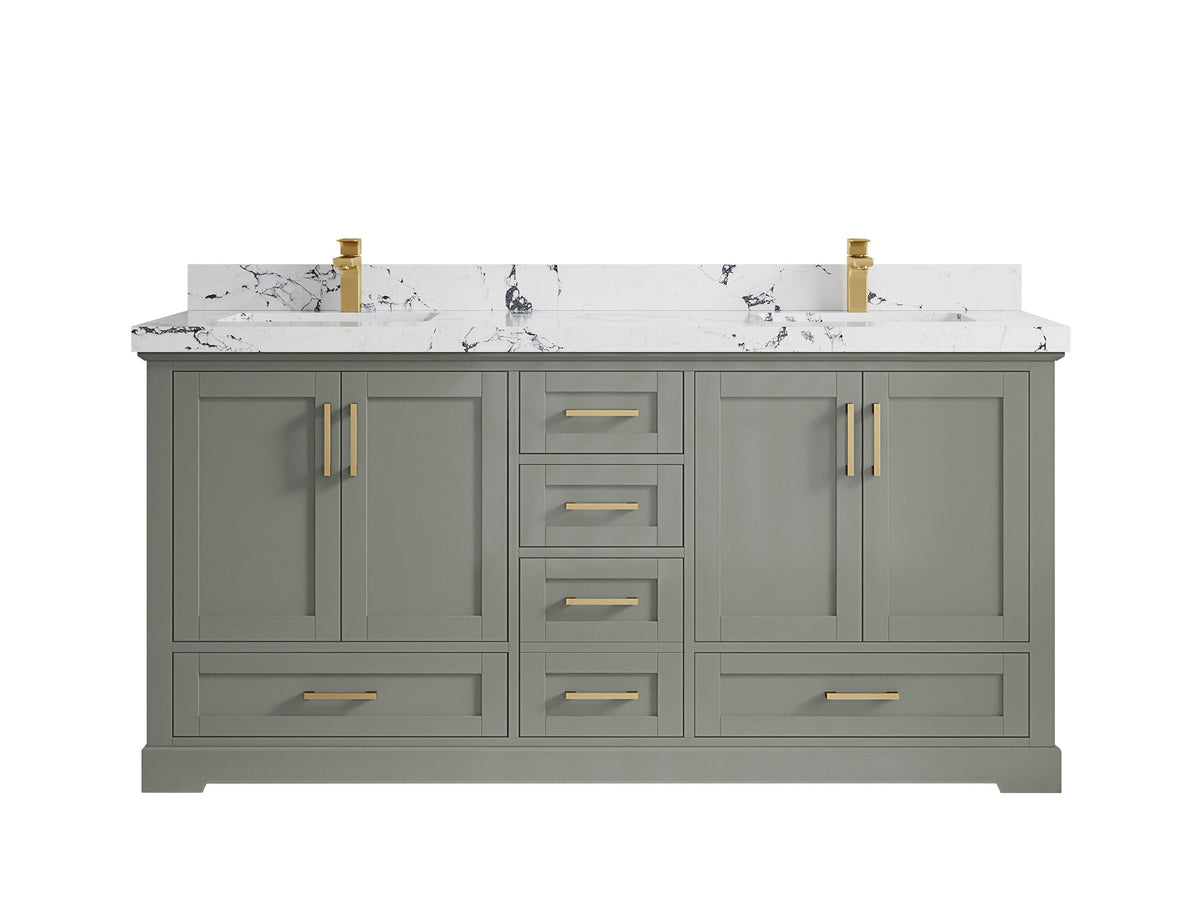 Boston 72 in. W x 22 in. D Double Sink Bathroom Vanity - Willow Bath and Vanity