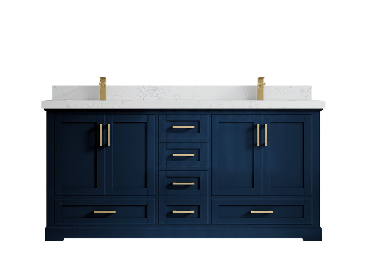 Boston 72 in. W x 22 in. D Double Sink Bathroom Vanity - Willow Bath and Vanity