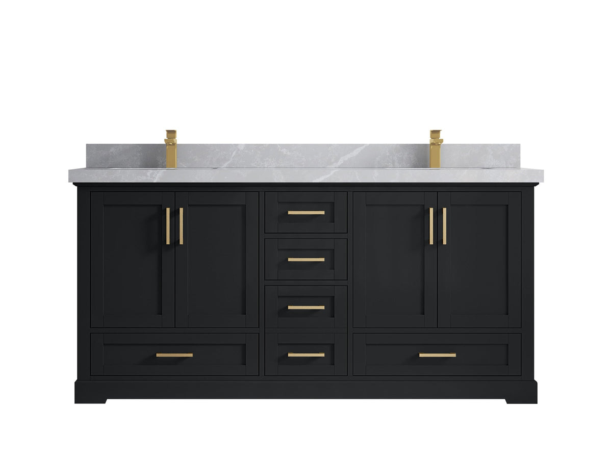 Boston 72 in. W x 22 in. D Double Sink Bathroom Vanity - Willow Bath and Vanity