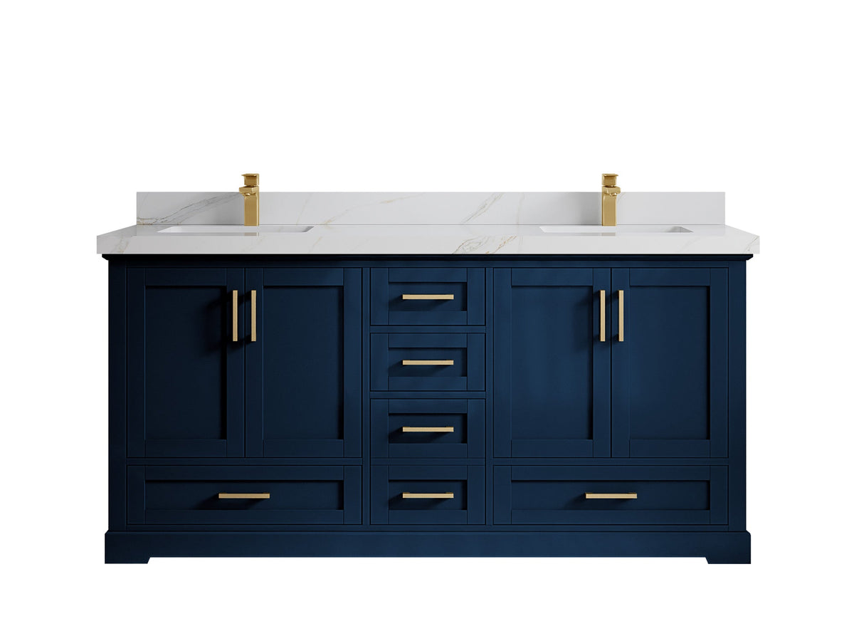 Boston 72 in. W x 22 in. D Double Sink Bathroom Vanity - Willow Bath and Vanity