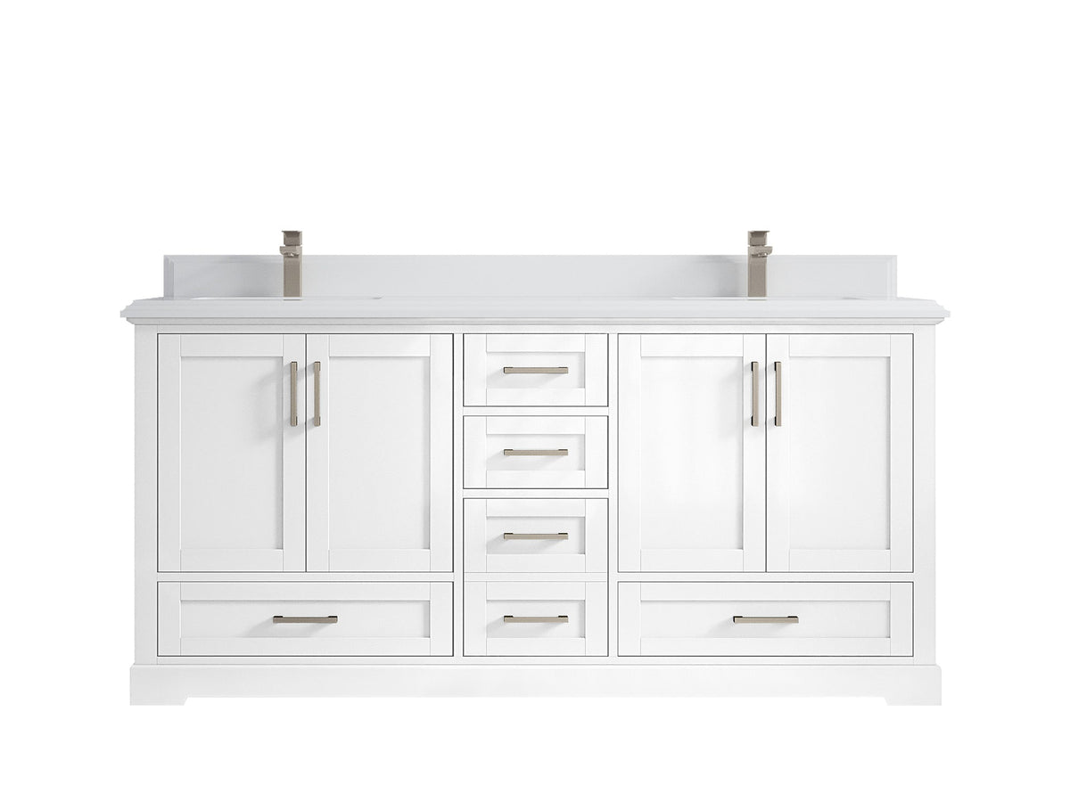 Boston 72 in. W x 22 in. D Double Sink Bathroom Vanity - Willow Bath and Vanity