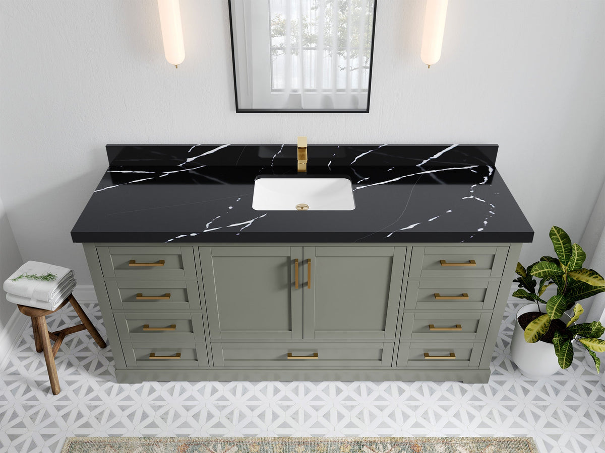 Boston 72 in. W x 22 in. D Single Sink Bathroom Vanity - Willow Bath and Vanity