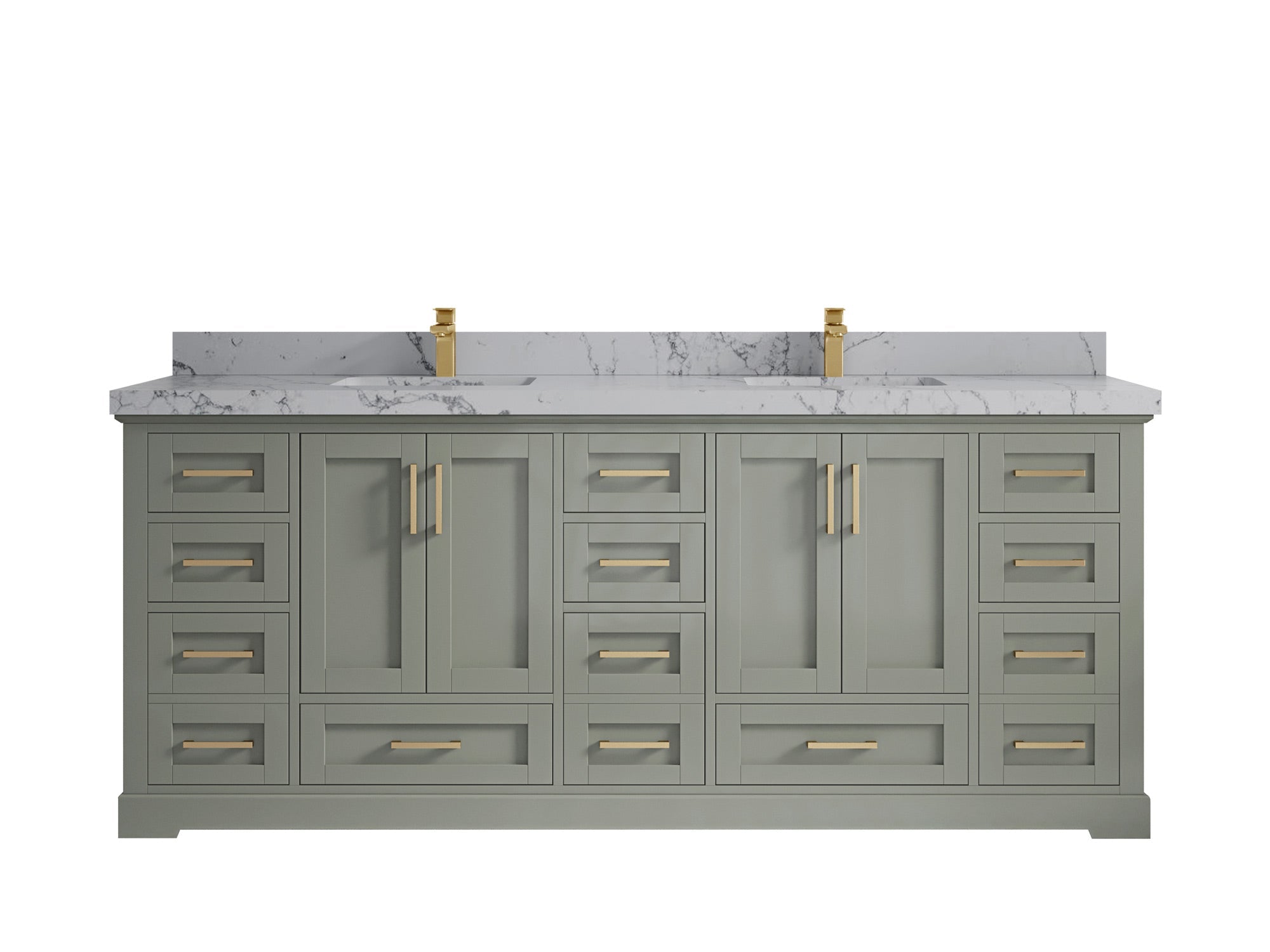 Boston 84 in. W x 22 in. D Double Sink Bathroom Vanity - Willow Bath and Vanity