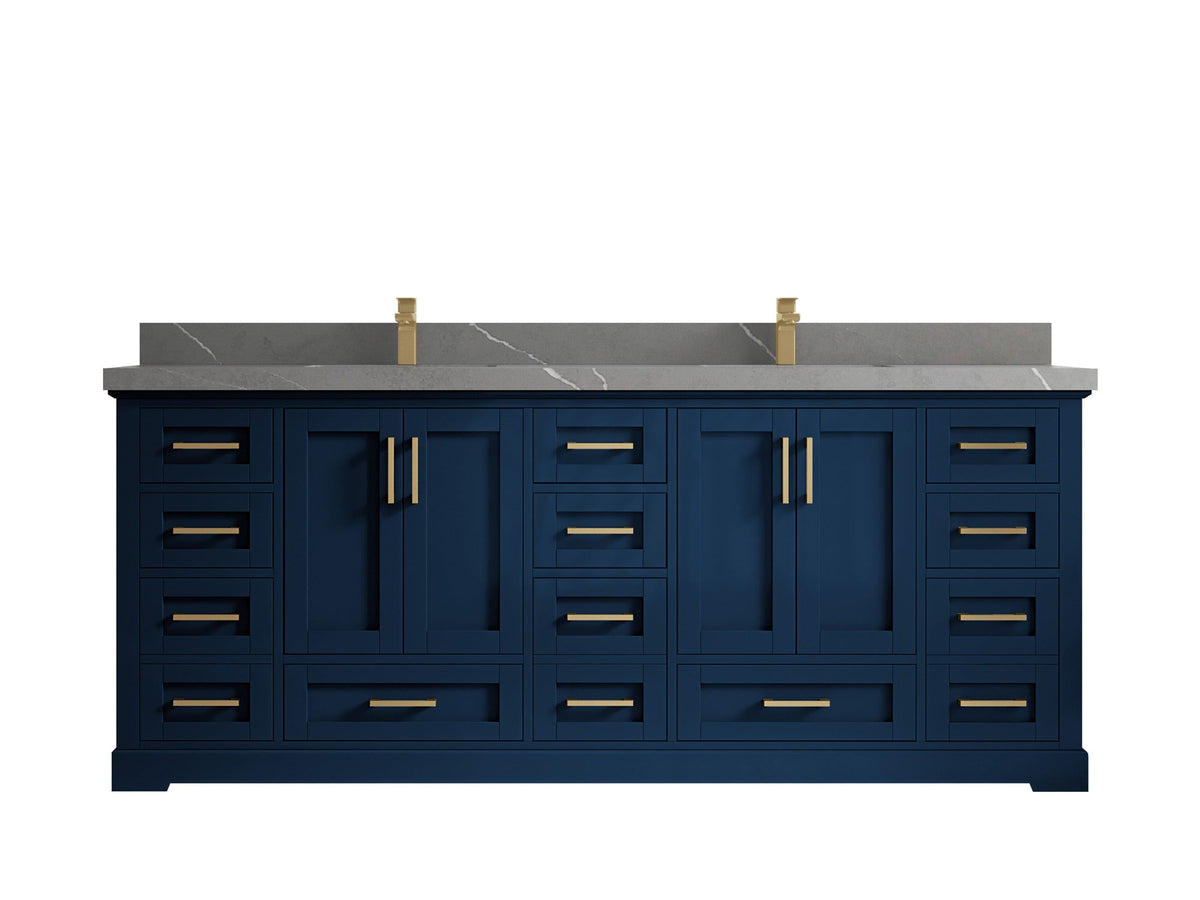 Boston 84 in. W x 22 in. D Double Sink Bathroom Vanity - Willow Bath and Vanity