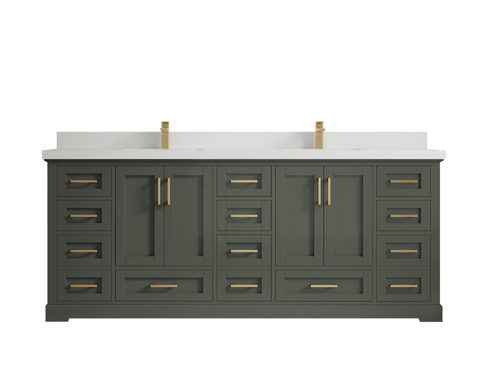Boston 84 in. W x 22 in. D Double Sink Bathroom Vanity - Willow Bath and Vanity