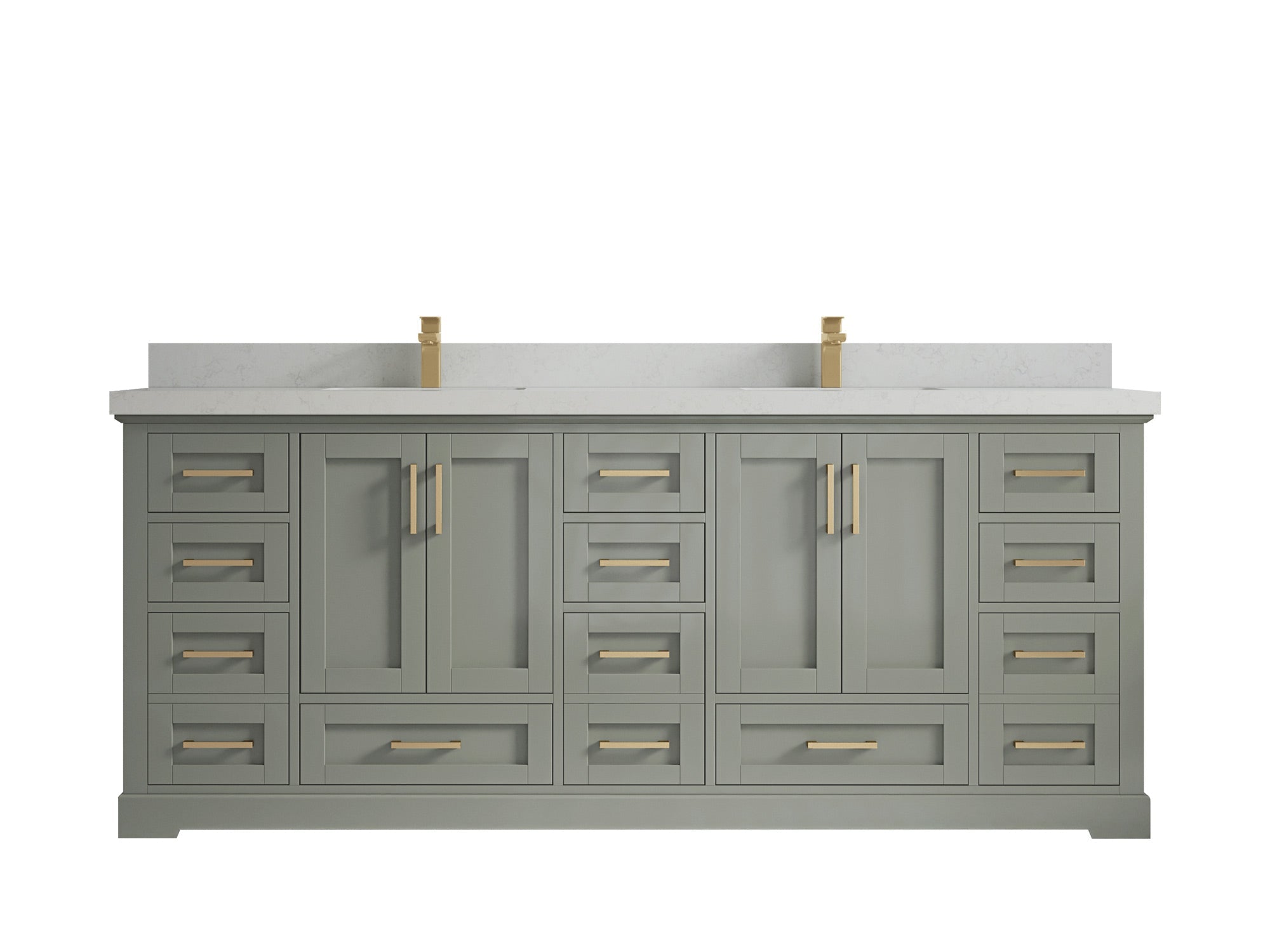 Boston 84 in. W x 22 in. D Double Sink Bathroom Vanity - Willow Bath and Vanity