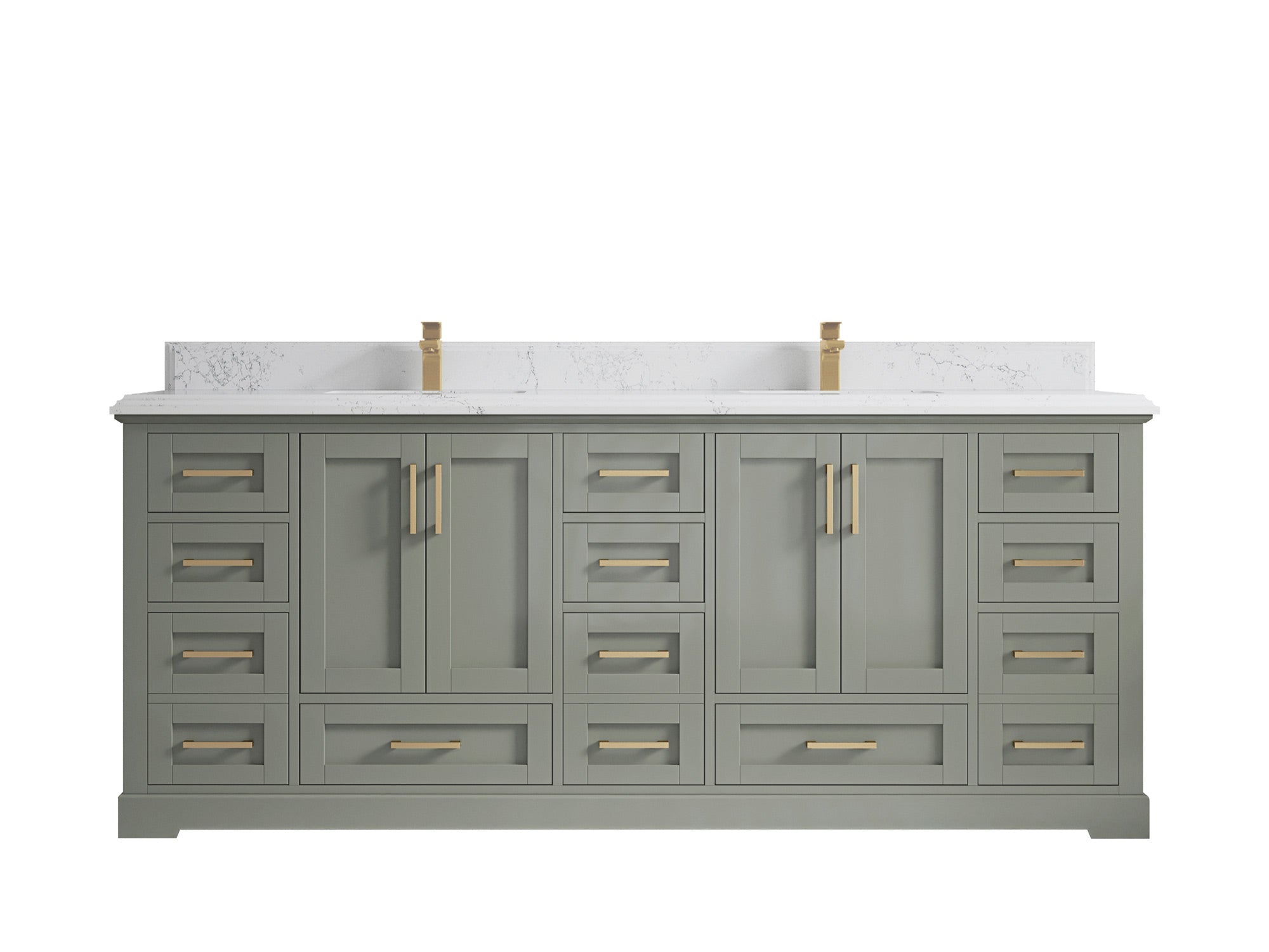 Boston 84 in. W x 22 in. D Double Sink Bathroom Vanity - Willow Bath and Vanity