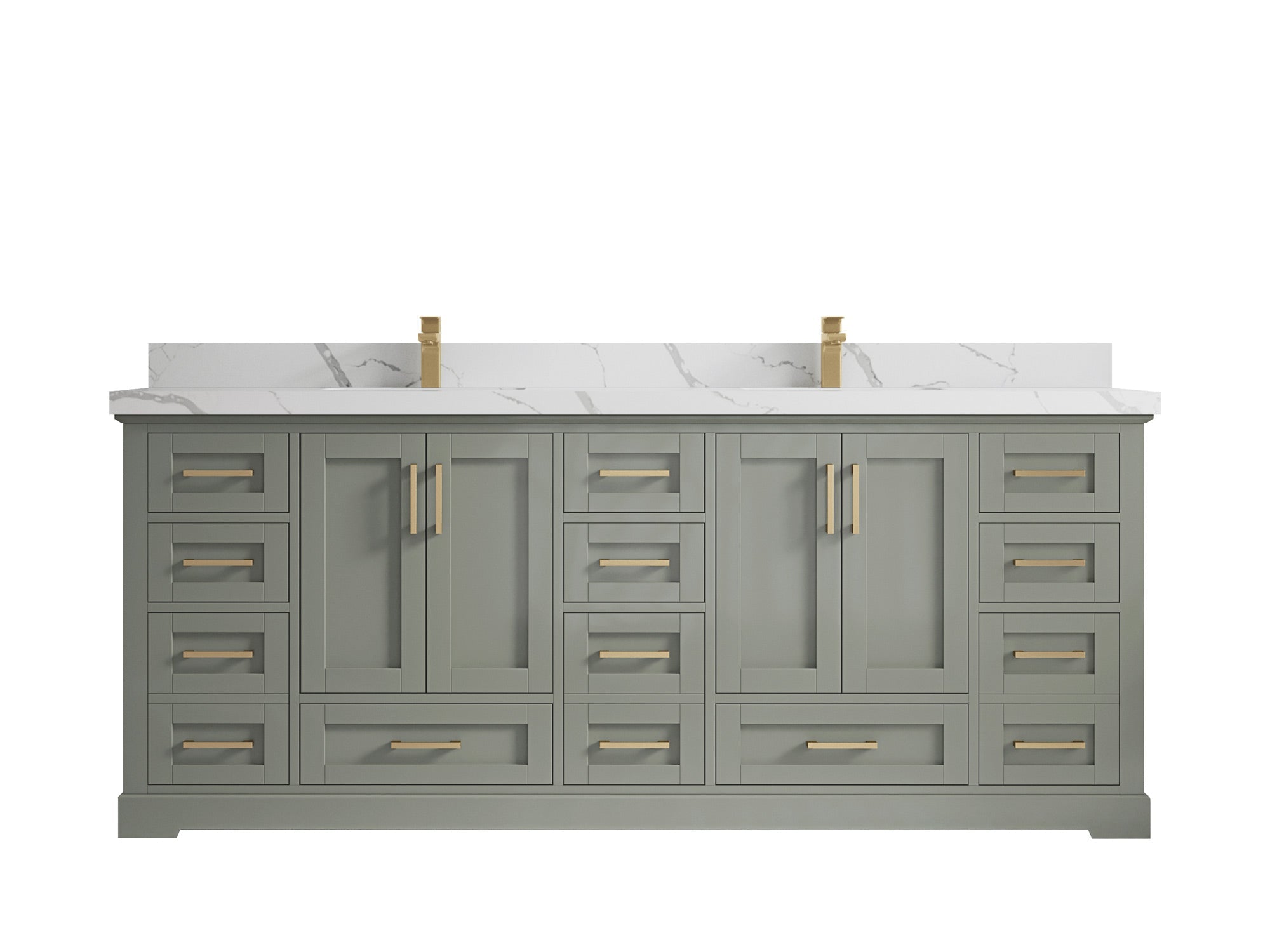 Boston 84 in. W x 22 in. D Double Sink Bathroom Vanity - Willow Bath and Vanity