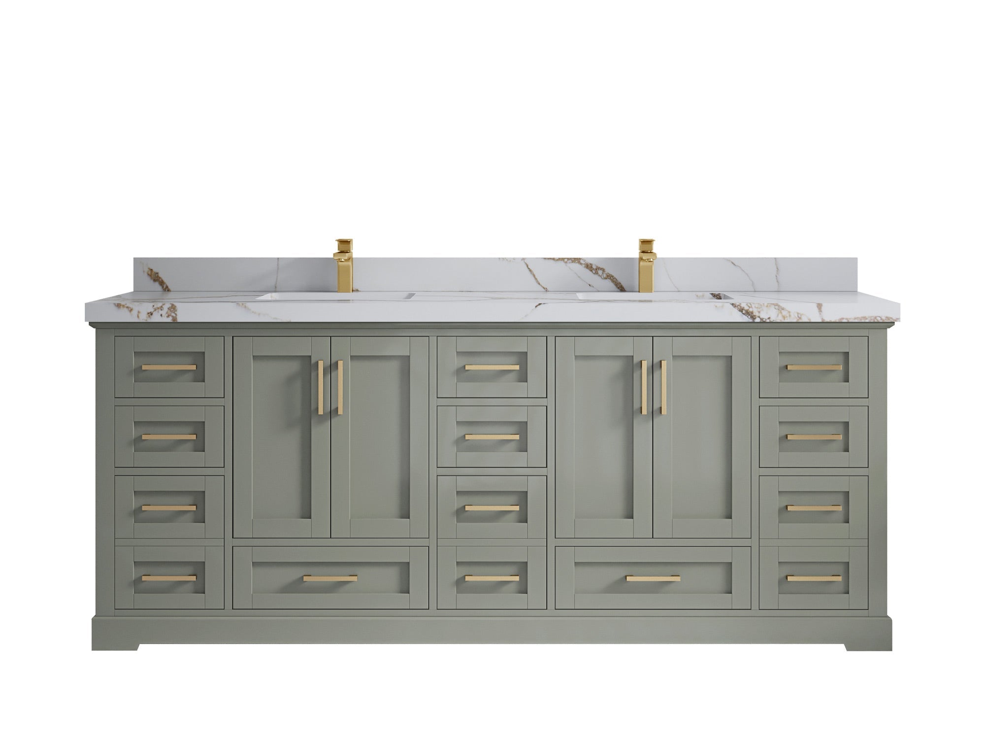 Boston 84 in. W x 22 in. D Double Sink Bathroom Vanity - Willow Bath and Vanity