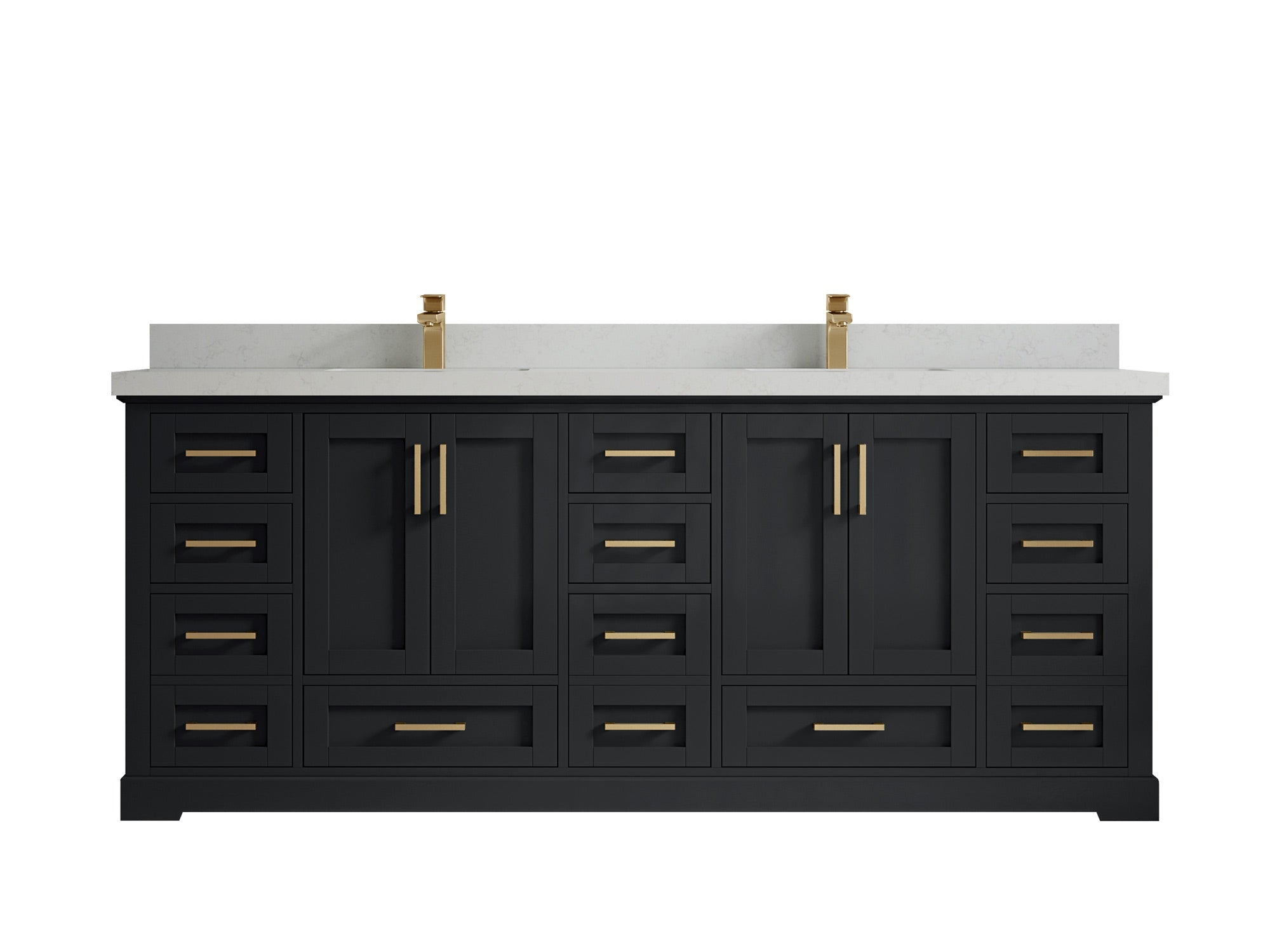 Boston 84 in. W x 22 in. D Double Sink Bathroom Vanity - Willow Bath and Vanity