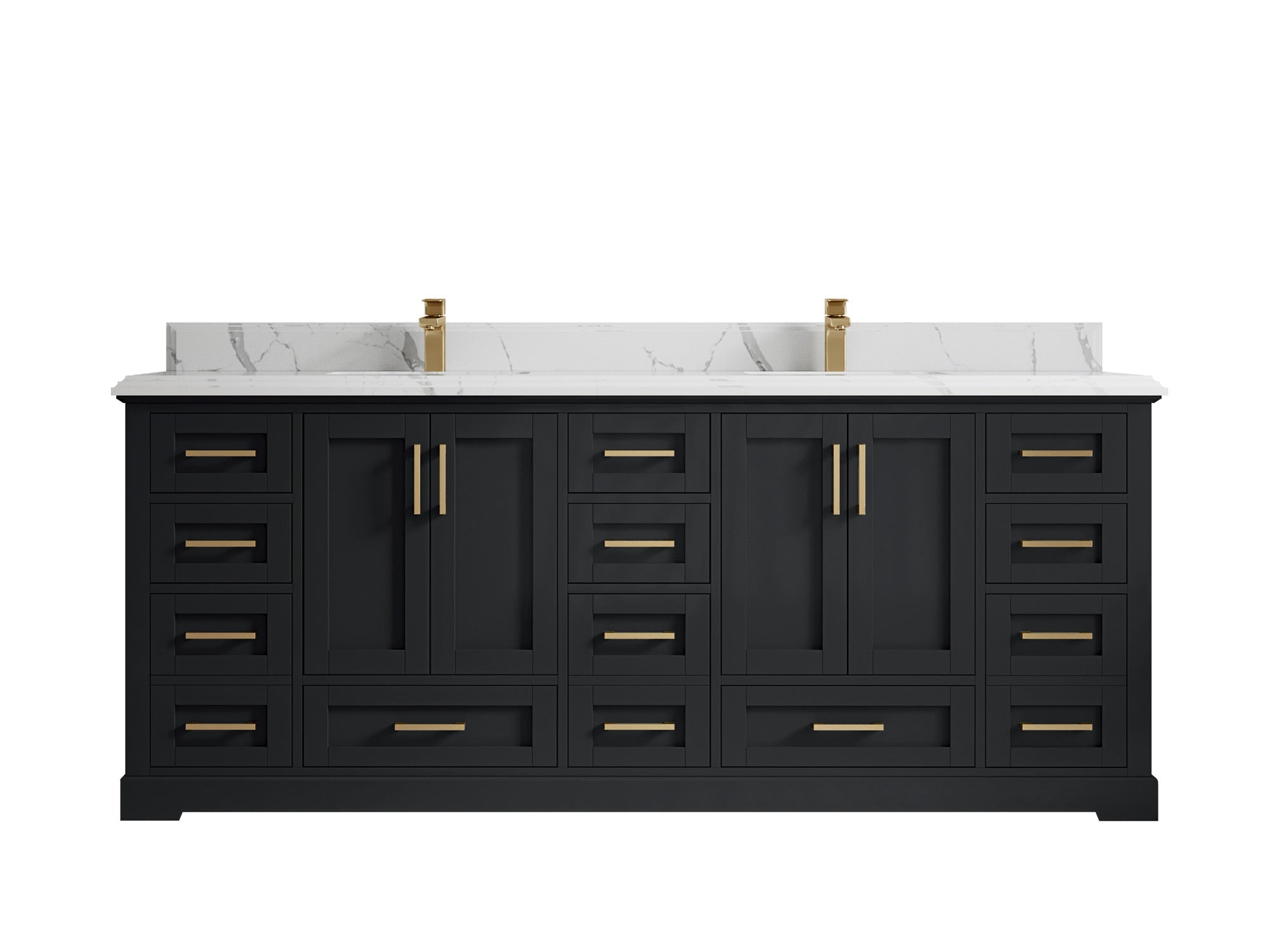 Boston 84 in. W x 22 in. D Double Sink Bathroom Vanity - Willow Bath and Vanity