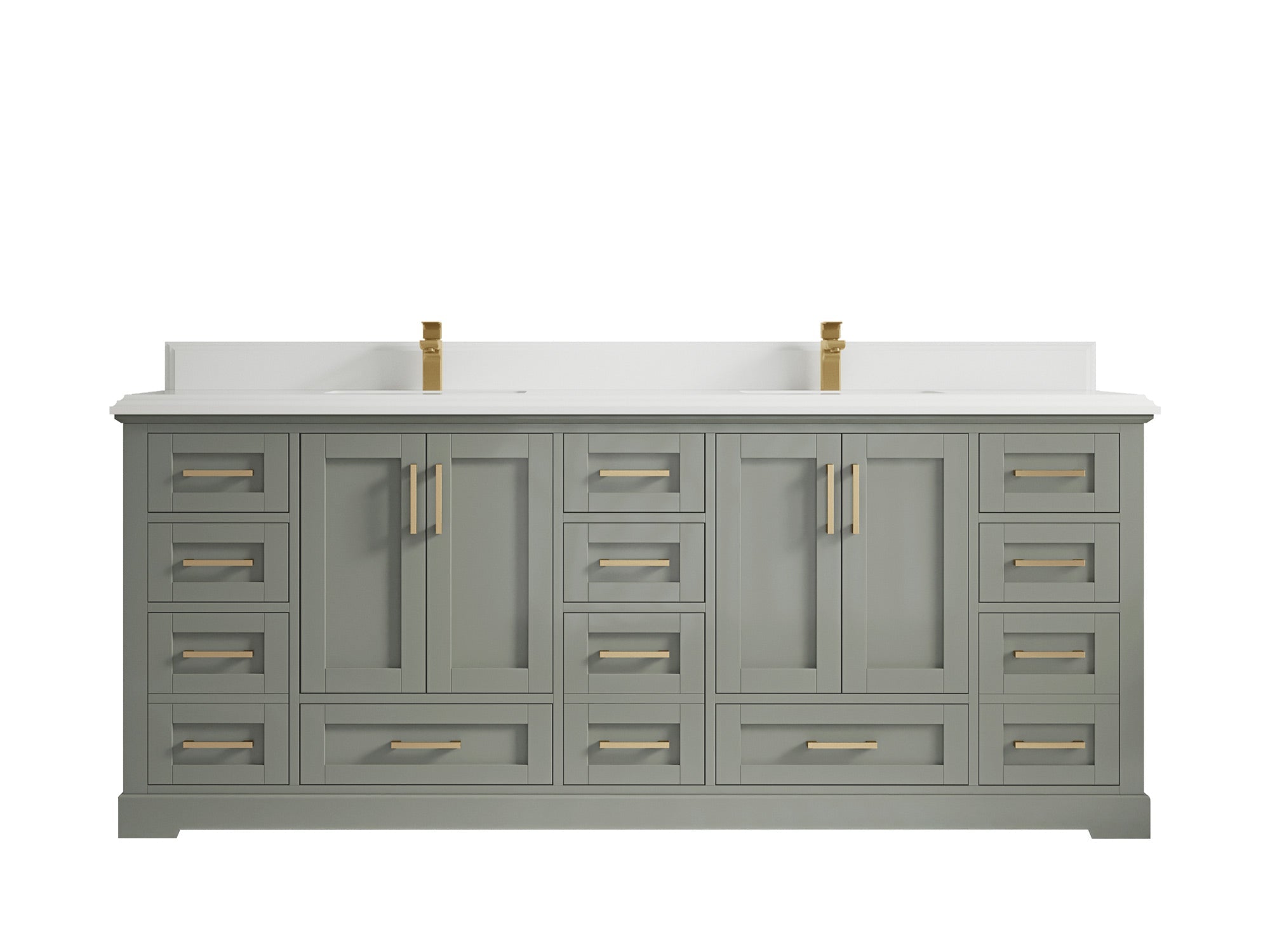 Boston 84 in. W x 22 in. D Double Sink Bathroom Vanity - Willow Bath and Vanity