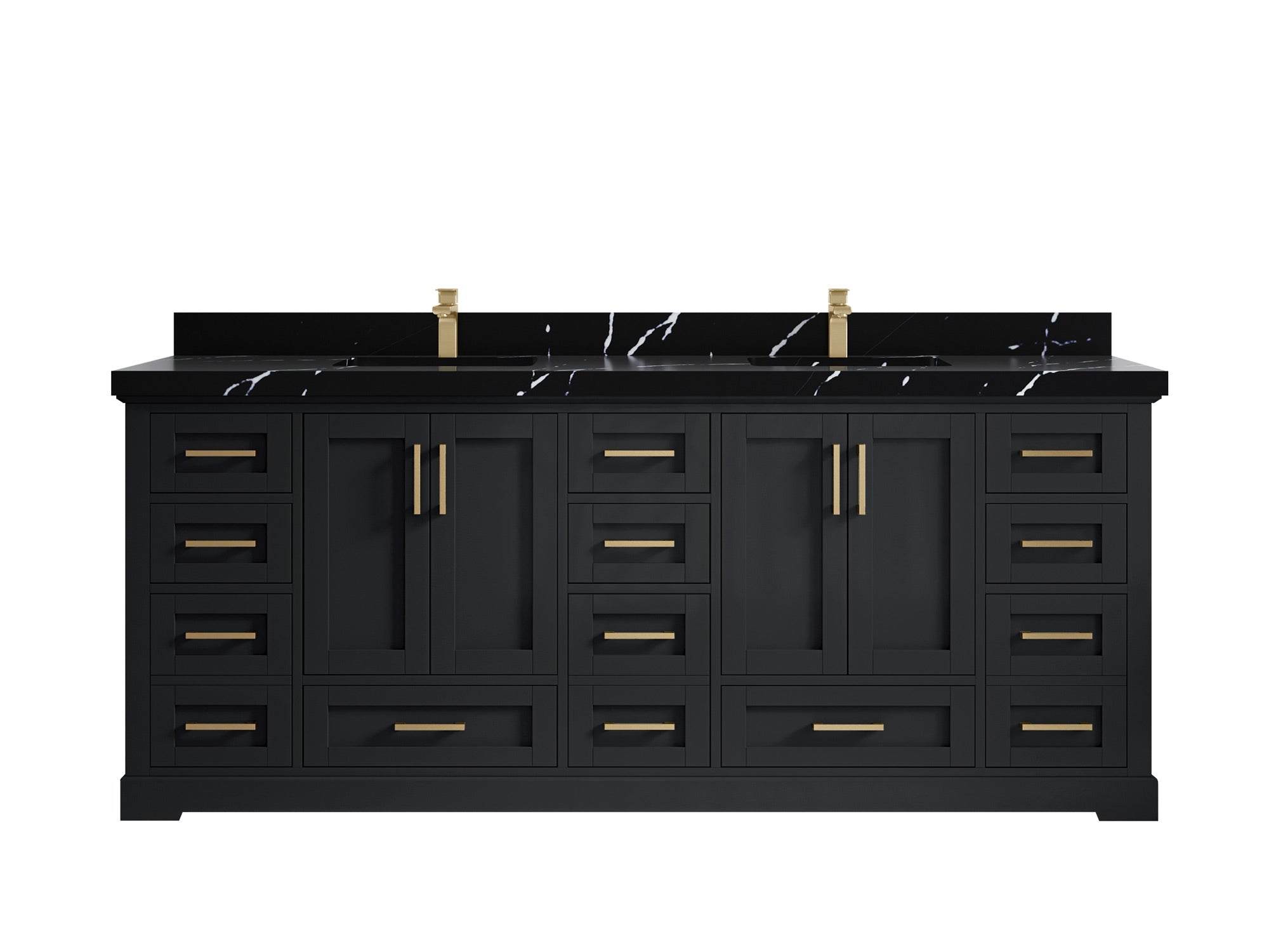 Boston 84 in. W x 22 in. D Double Sink Bathroom Vanity - Willow Bath and Vanity