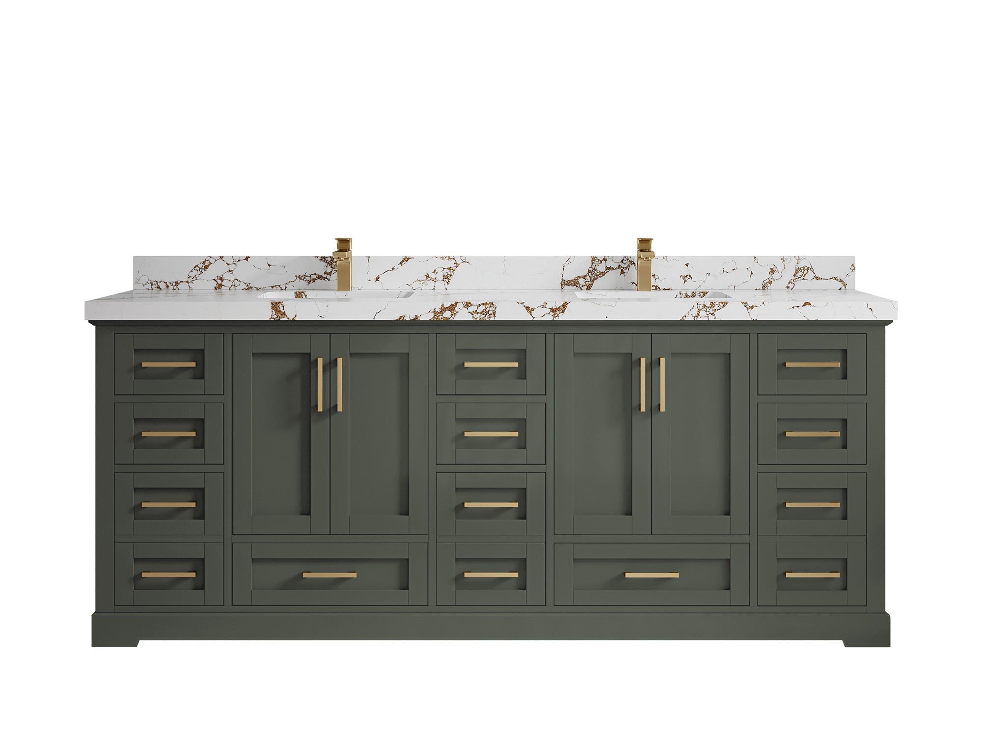Boston 84 in. W x 22 in. D Double Sink Bathroom Vanity - Willow Bath and Vanity