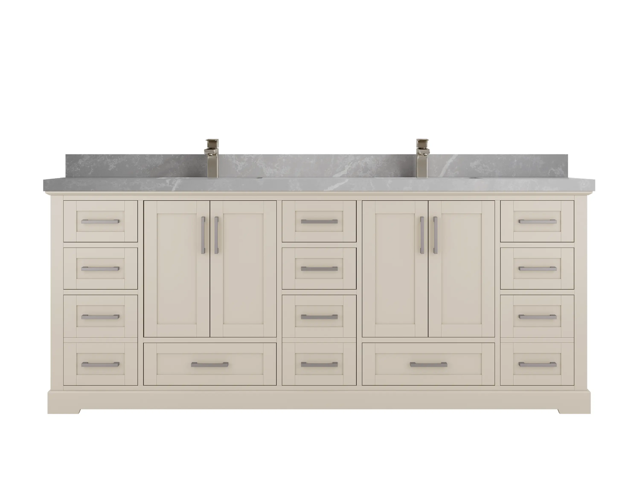 Boston 84 in. W x 22 in. D Double Sink Bathroom Vanity - Willow Bath and Vanity