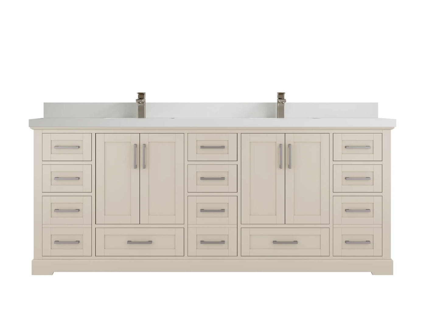Boston 84 in. W x 22 in. D Double Sink Bathroom Vanity